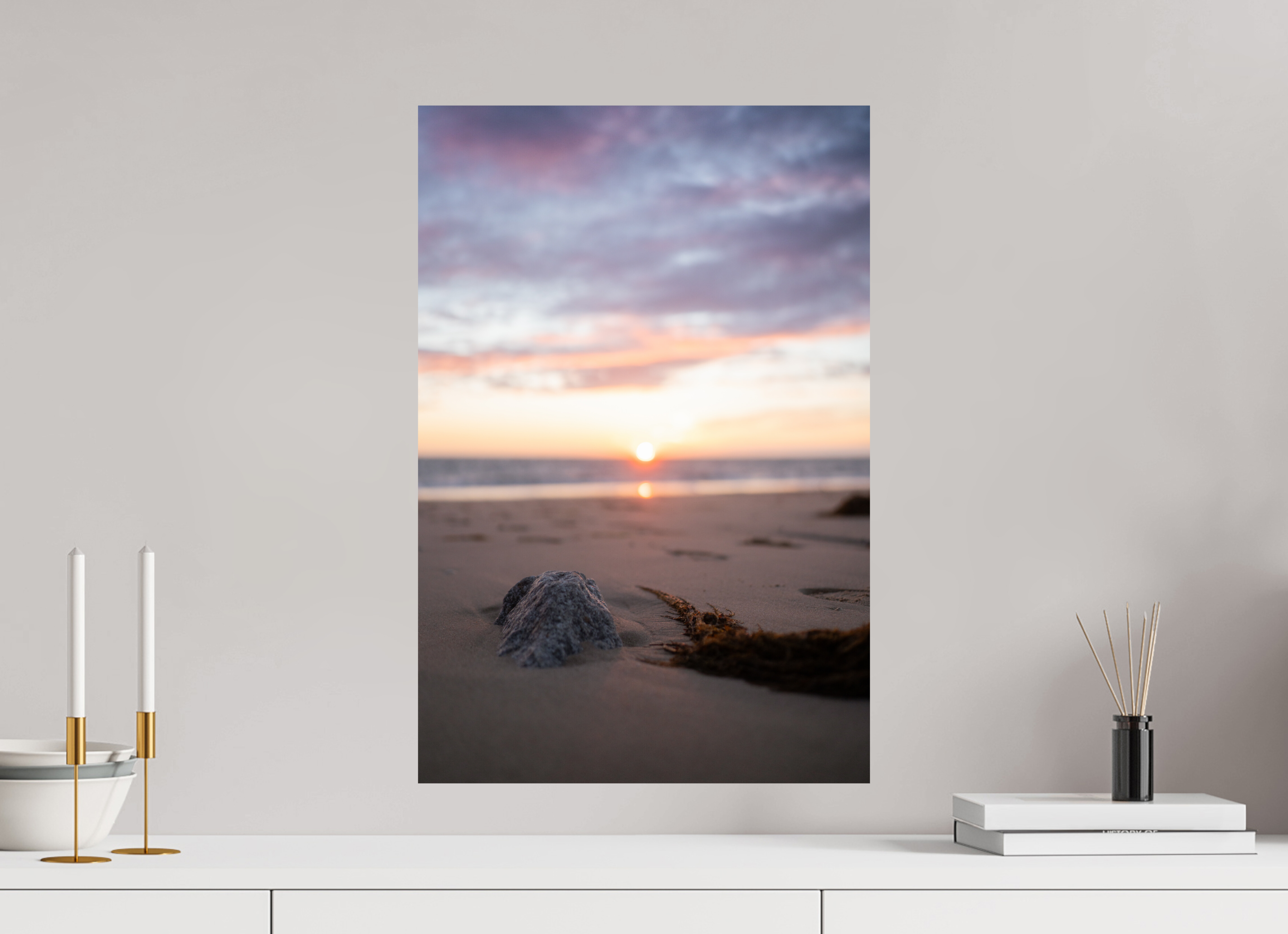40 x 60 cm, Photo Print On Fuji Crystal DP II Photographie Murale - Couché de soleil sur la mer