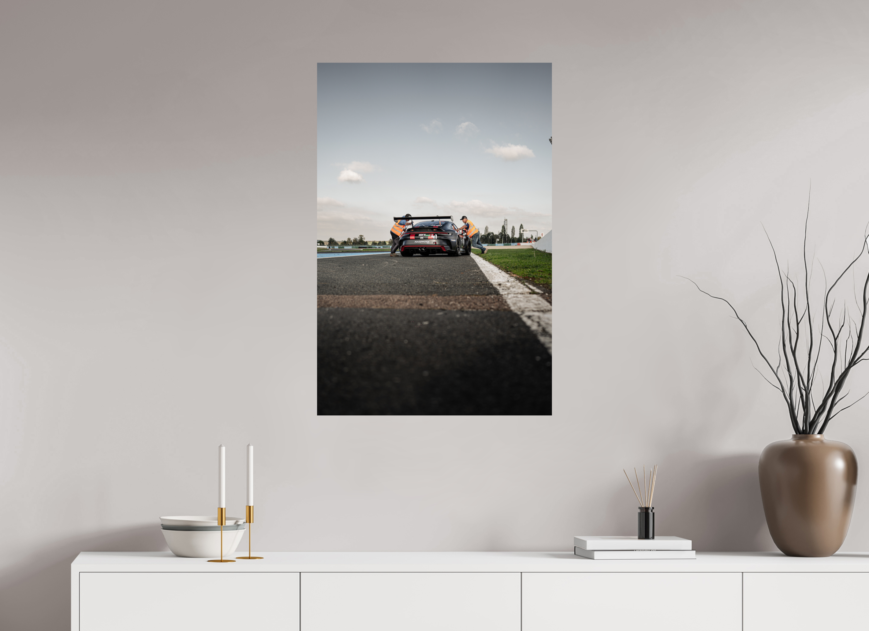 60 x 90 cm, Photo Print On Fuji Crystal DP II Photographie Murale - Porsche 992 GT3