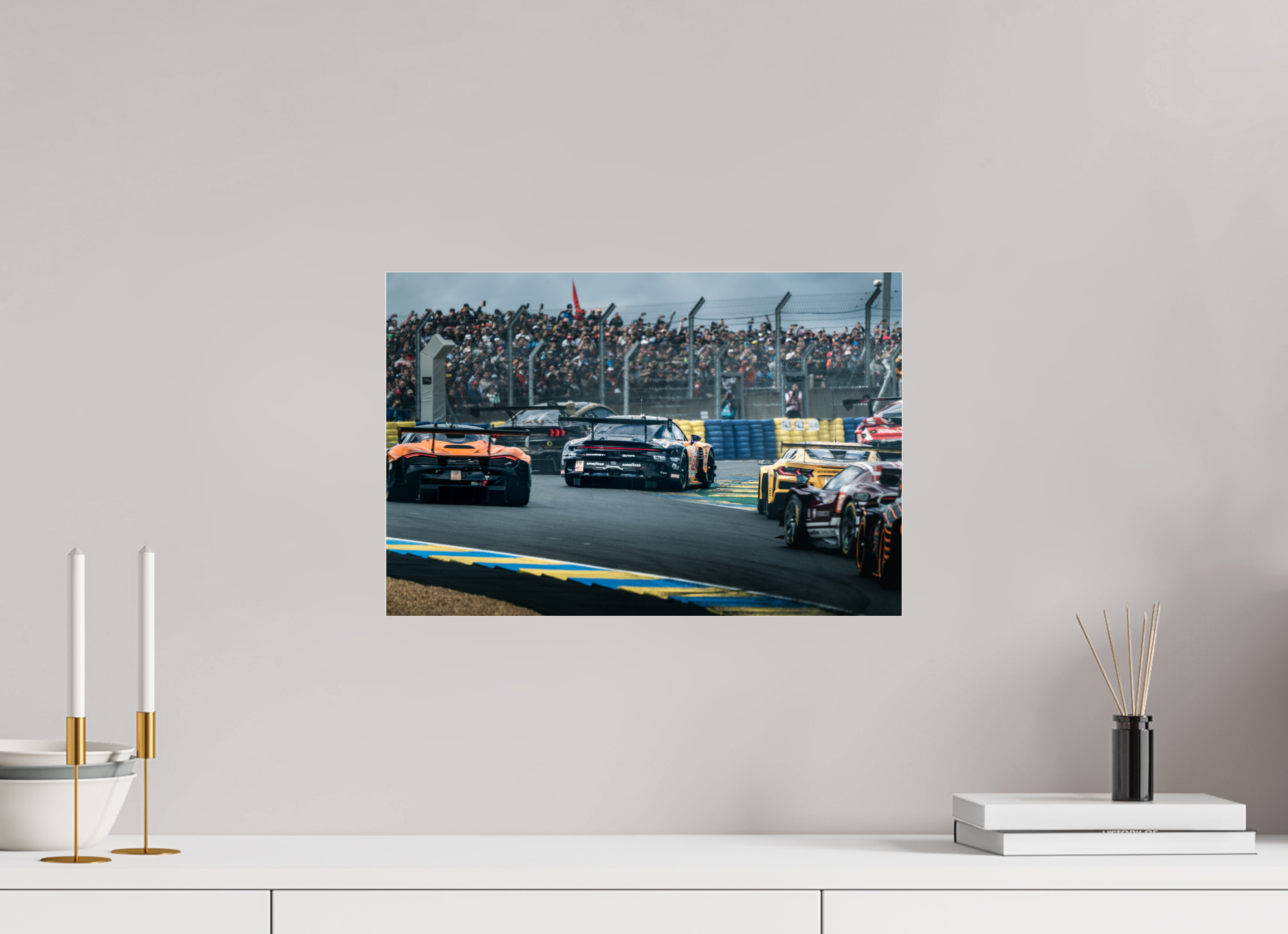 45 x 30 cm, Photo Print Under Acrylic Glass Photographie Murale - 24H Du Mans 2023