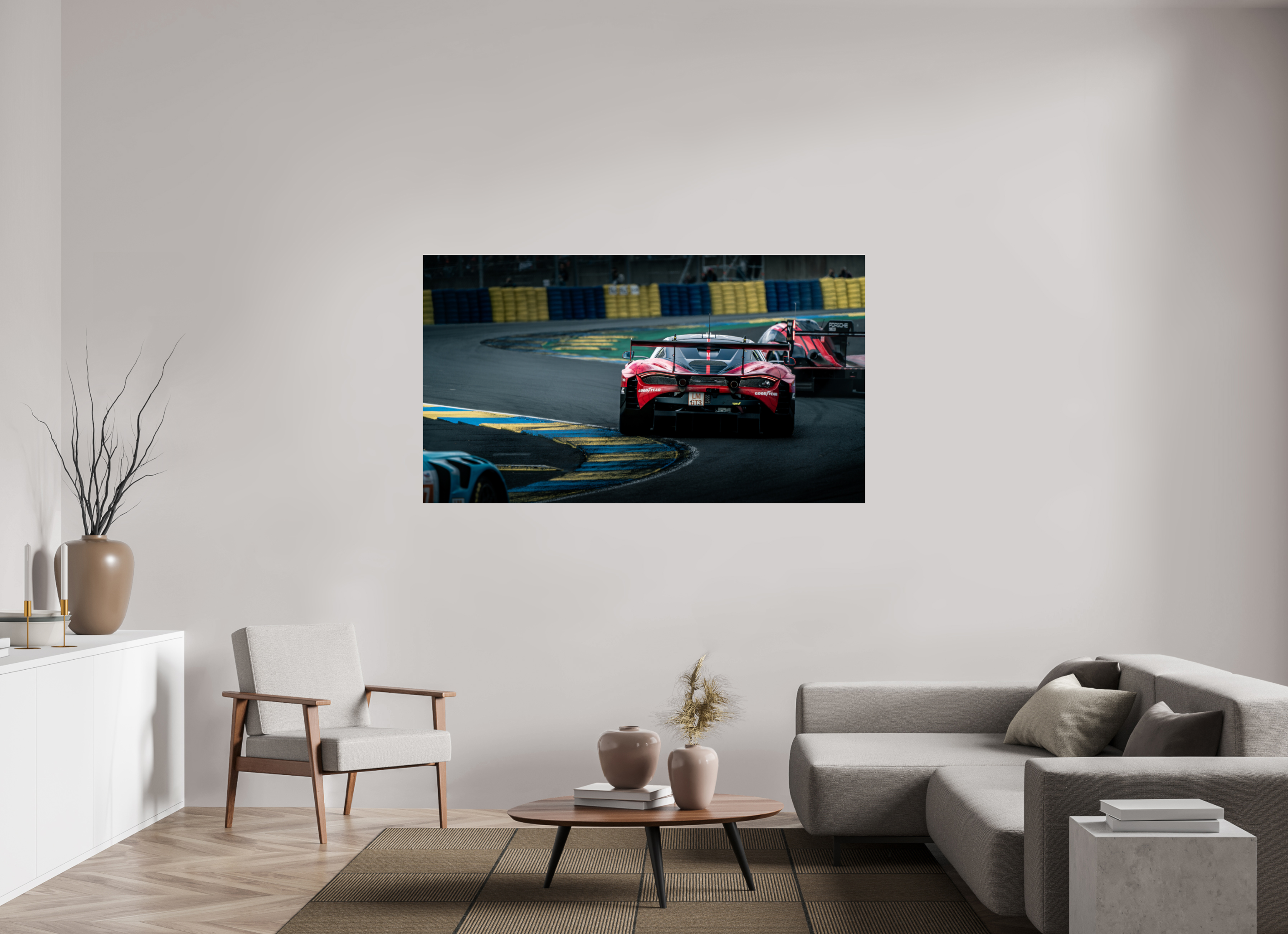 176 x 99 cm, Photo Print Under Acrylic Glass Photographie Murale - Mclaren 720s LMGT3 Evo