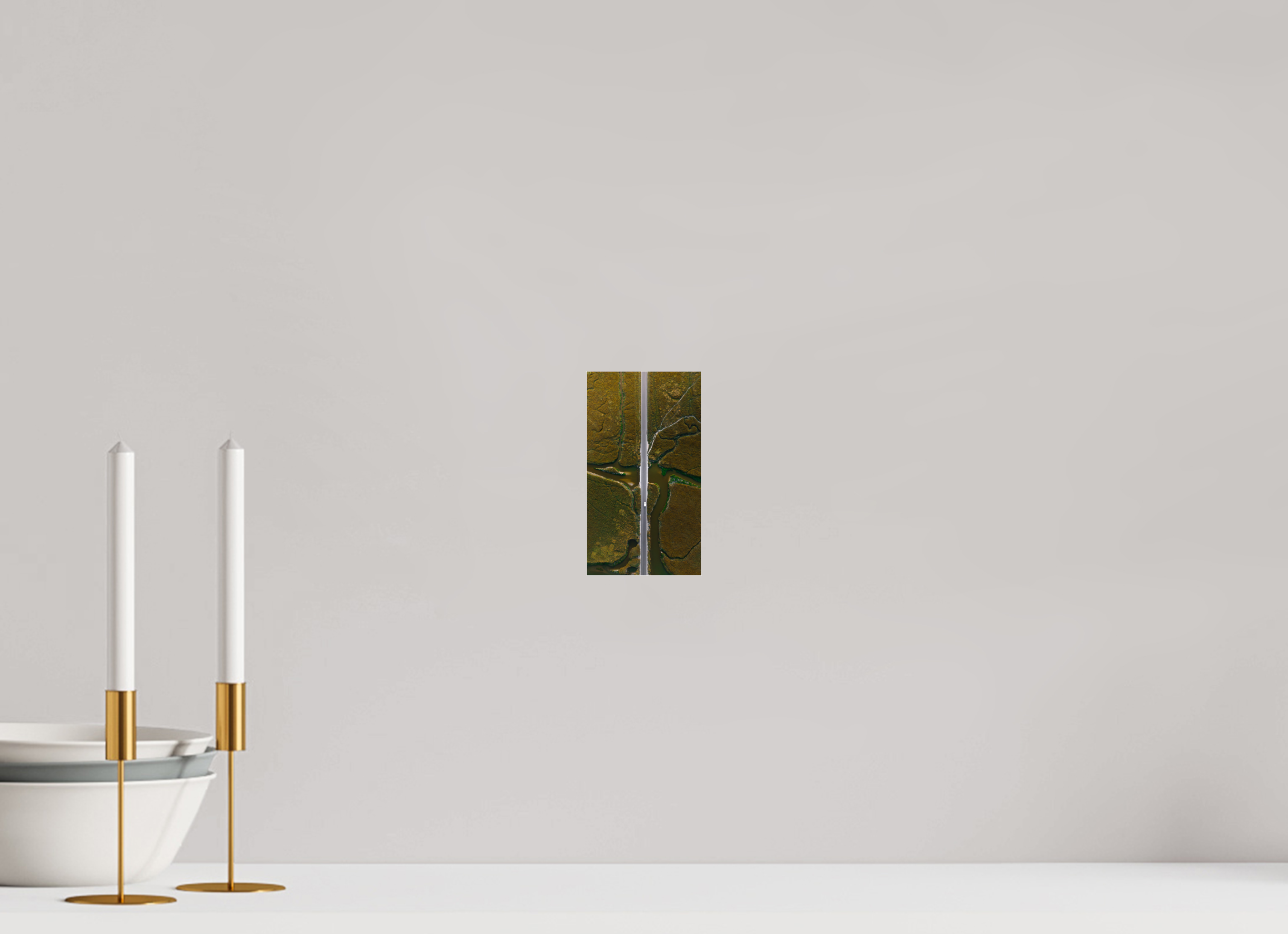 9 x 16 cm, Photo Print Under Acrylic Glass Photographie Murale - Les veines de la terre