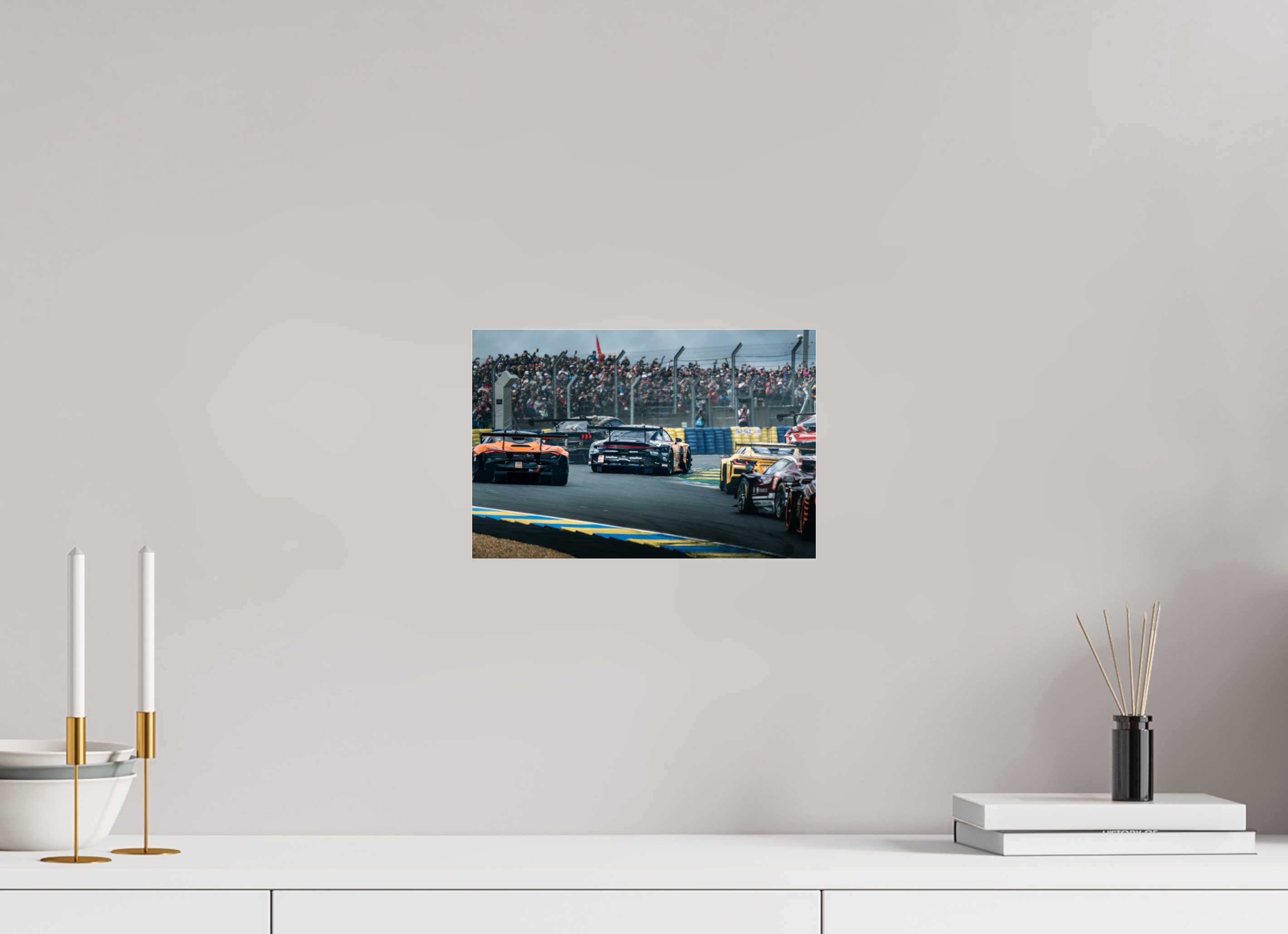 30 x 20 cm, Photo Print Under Acrylic Glass Photographie Murale - 24H Du Mans 2023