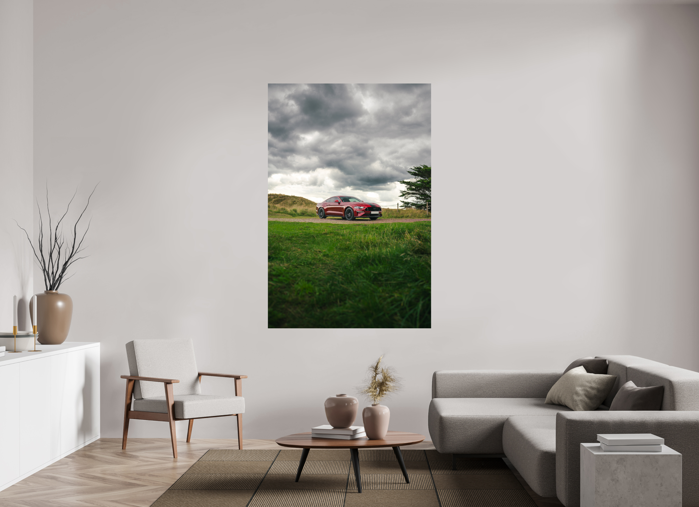 120 x 180 cm, Photo Print On Fuji Crystal DP II Photographie Murale - Mustang VI GT HatchBack n2