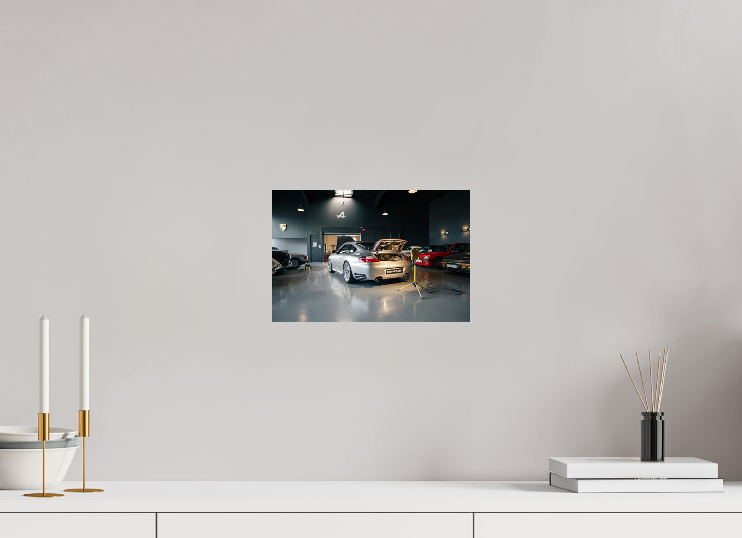 30 x 20 cm, Photo Print Under Acrylic Glass Photographie Murale - Porsche 996 Carrera 4S