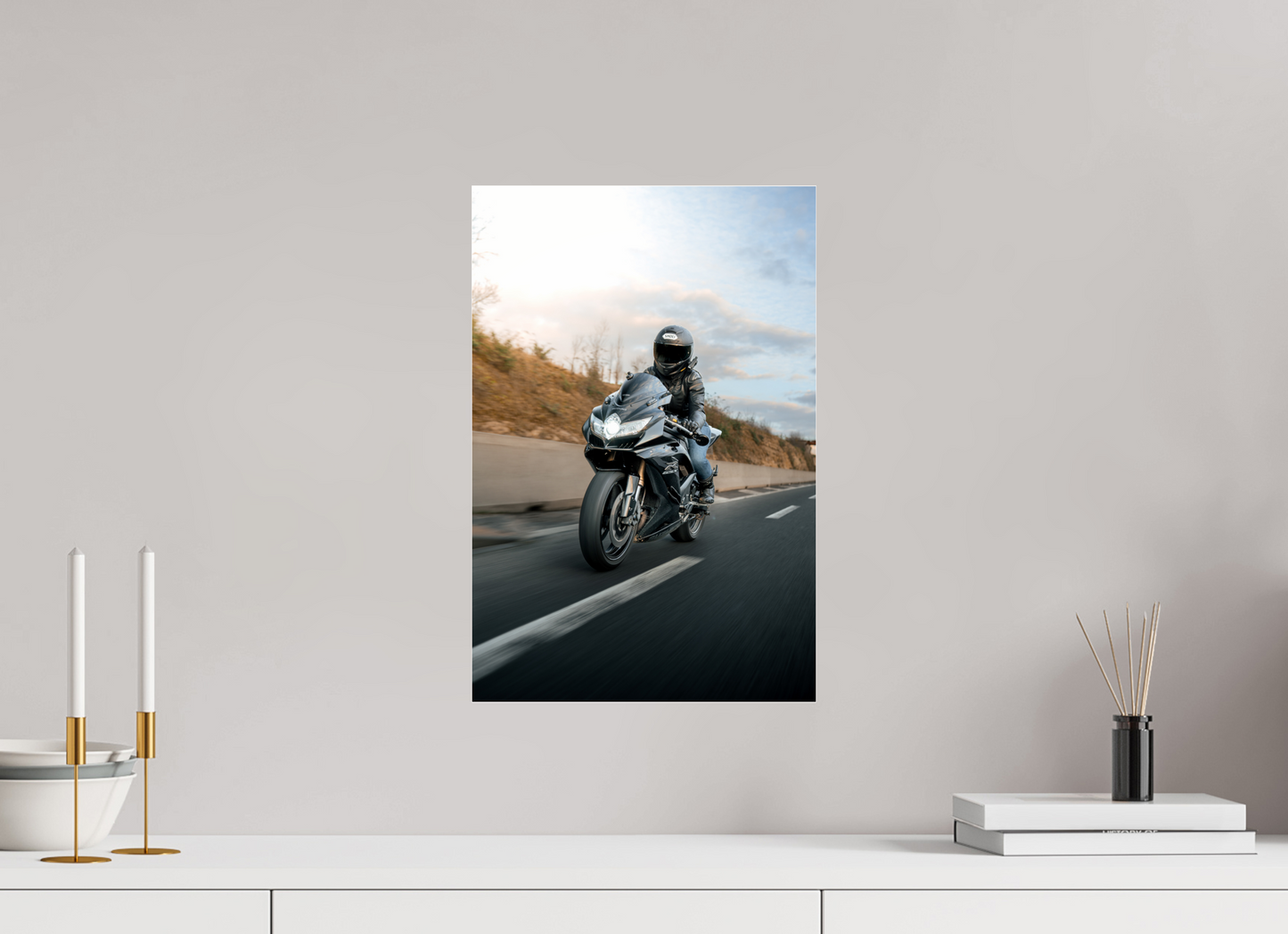 Rolling Shot Dynamique de la Suzuki GSX-R