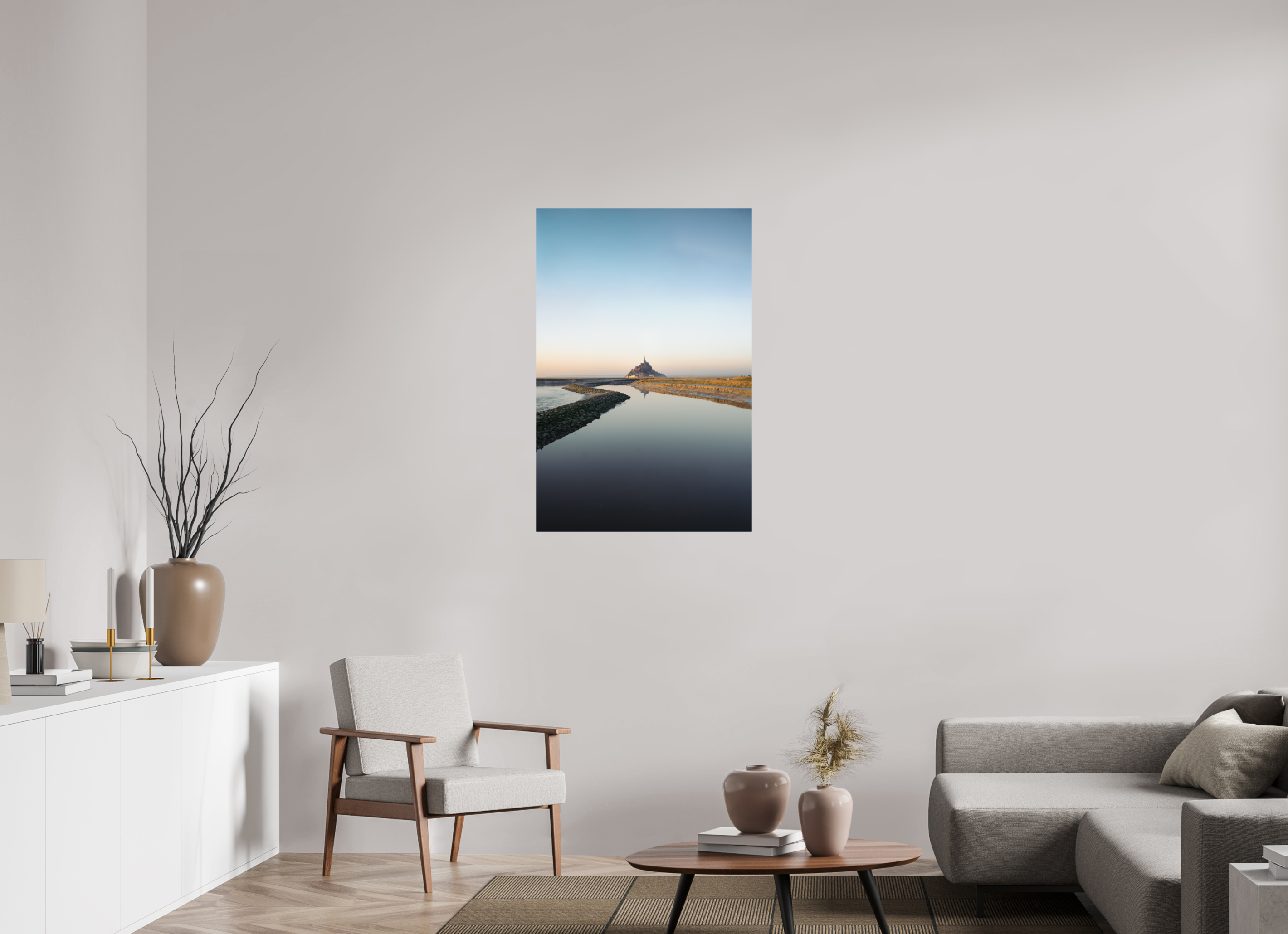 70 x 105 cm, Photo Print On Fuji Crystal DP II Photographie Murale - Mont Saint Michel