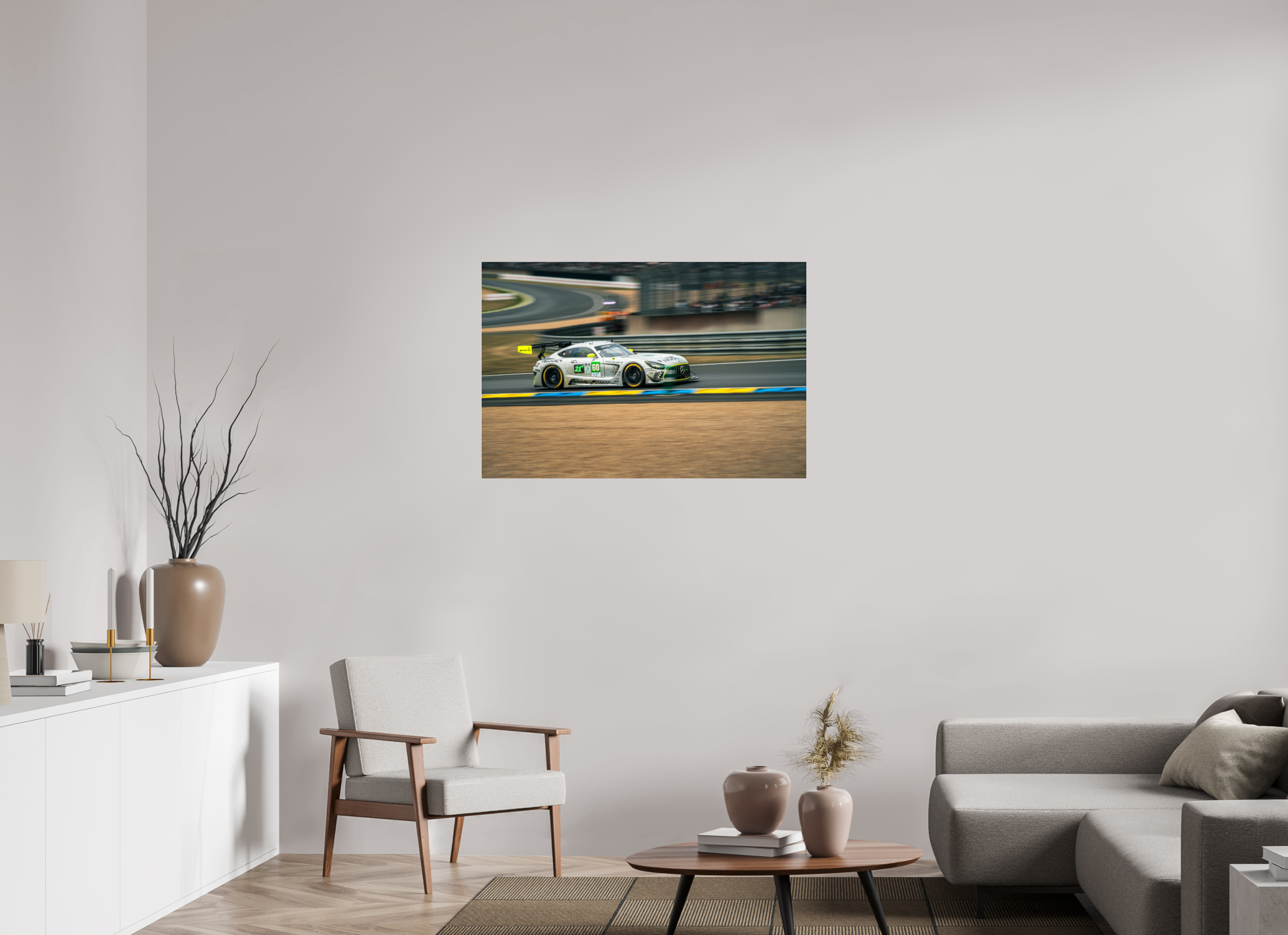 105 x 70 cm, Photo Print Under Acrylic Glass Photographie Murale - Mercedes GT3 N2