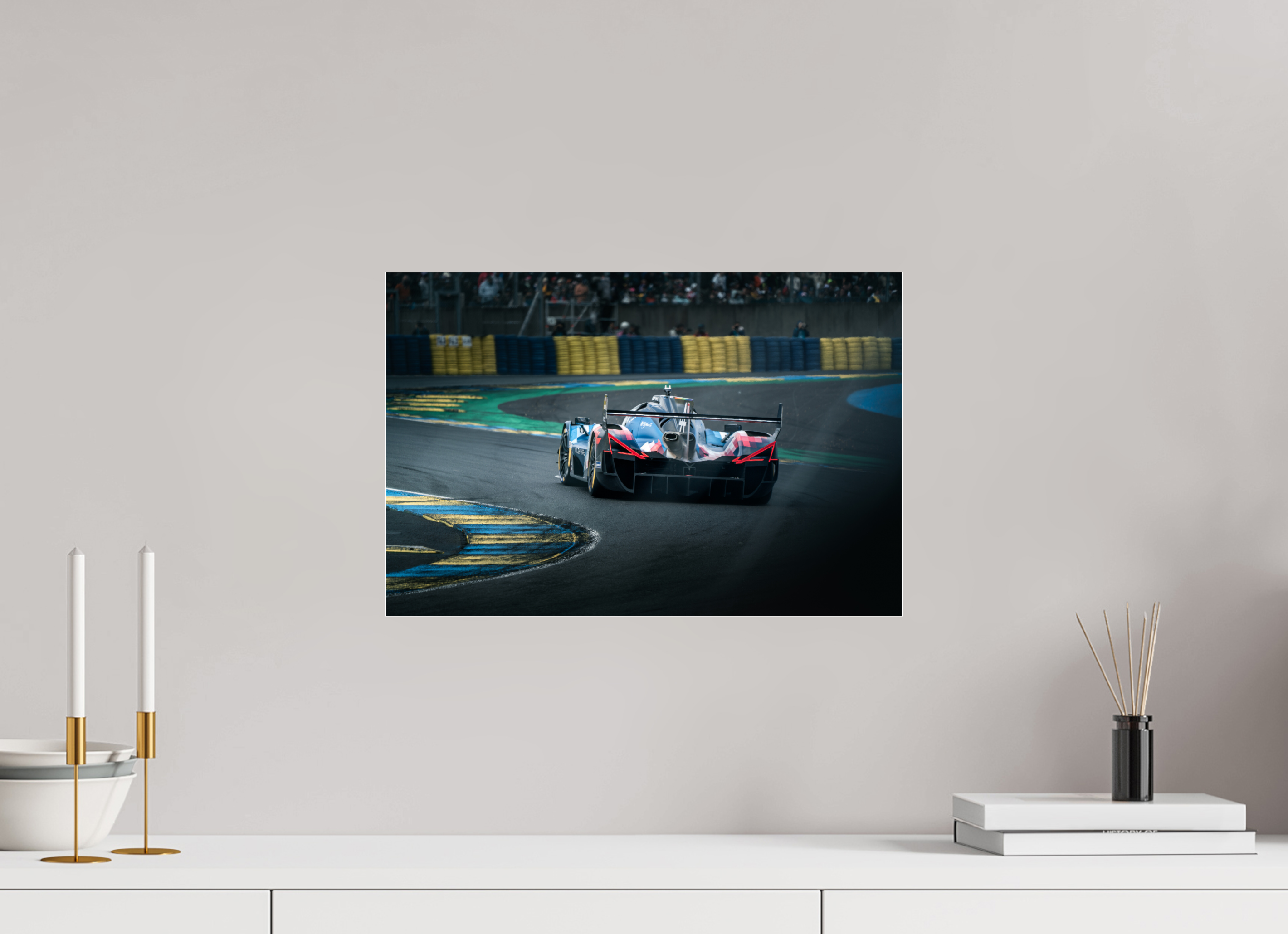 45 x 30 cm, Photo Print Under Acrylic Glass Photographie Murale - Alpine Hypercar A424