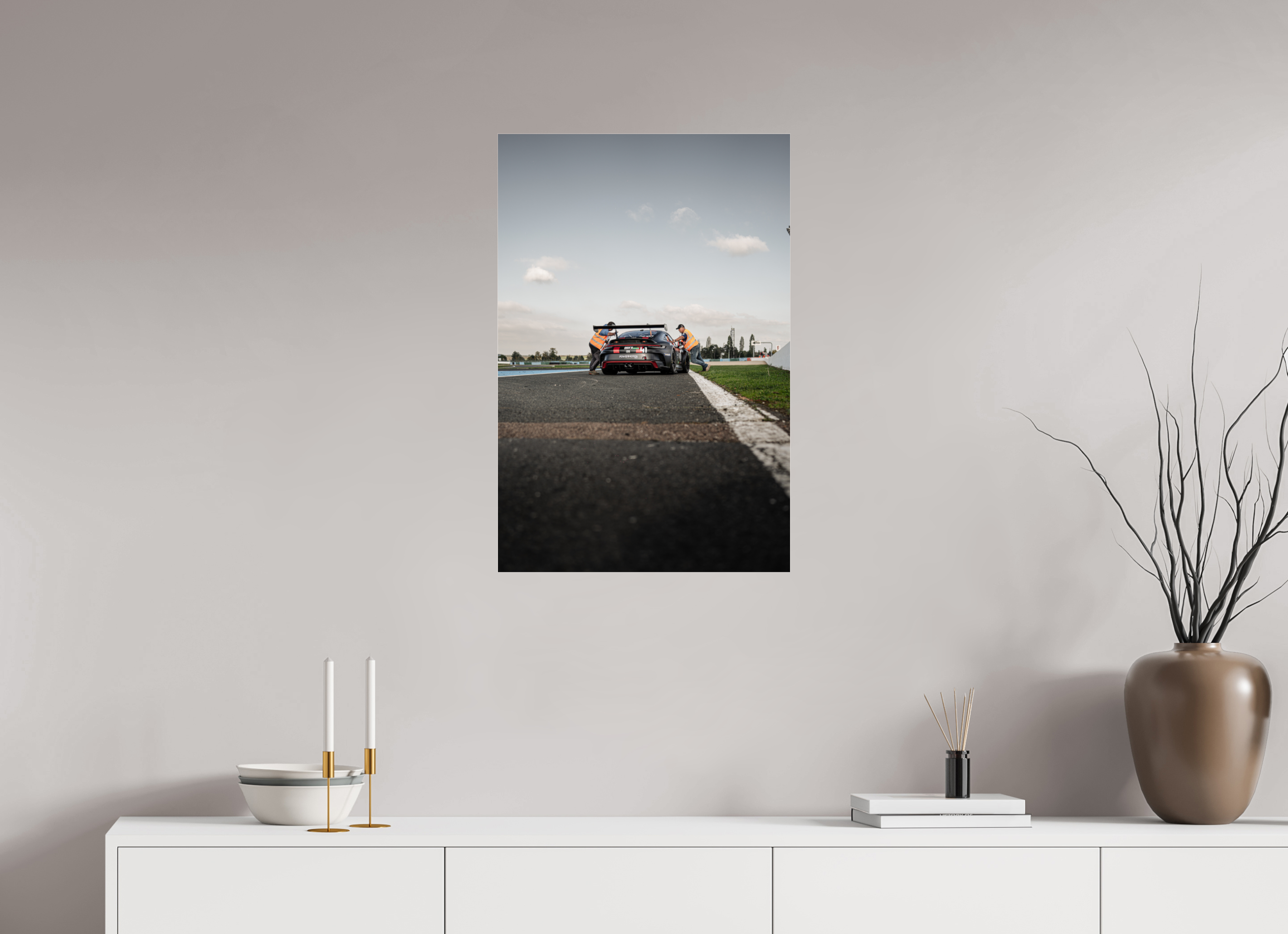 50 x 75 cm, Photo Print Under Acrylic Glass Photographie Murale - Porsche 992 GT3