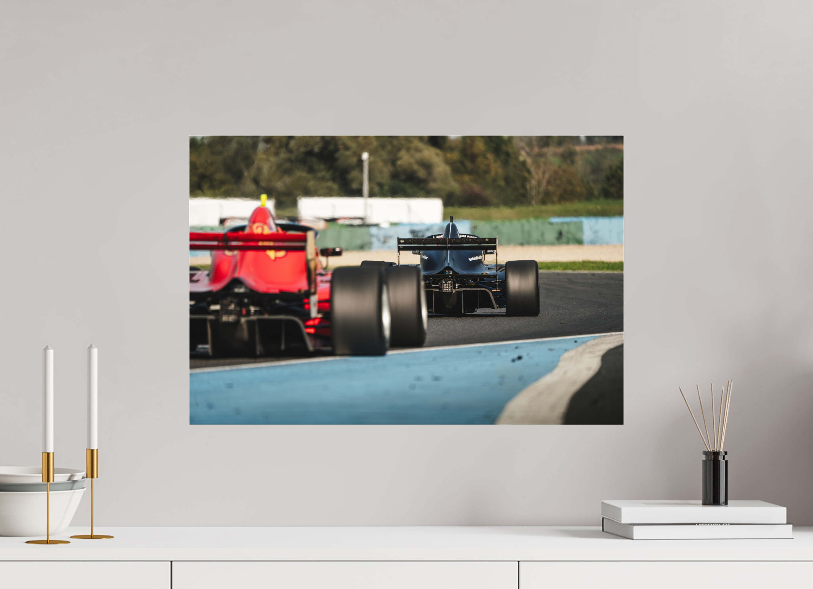 60 x 40 cm, Photo Print Under Acrylic Glass Photographie Murale - Course Formula