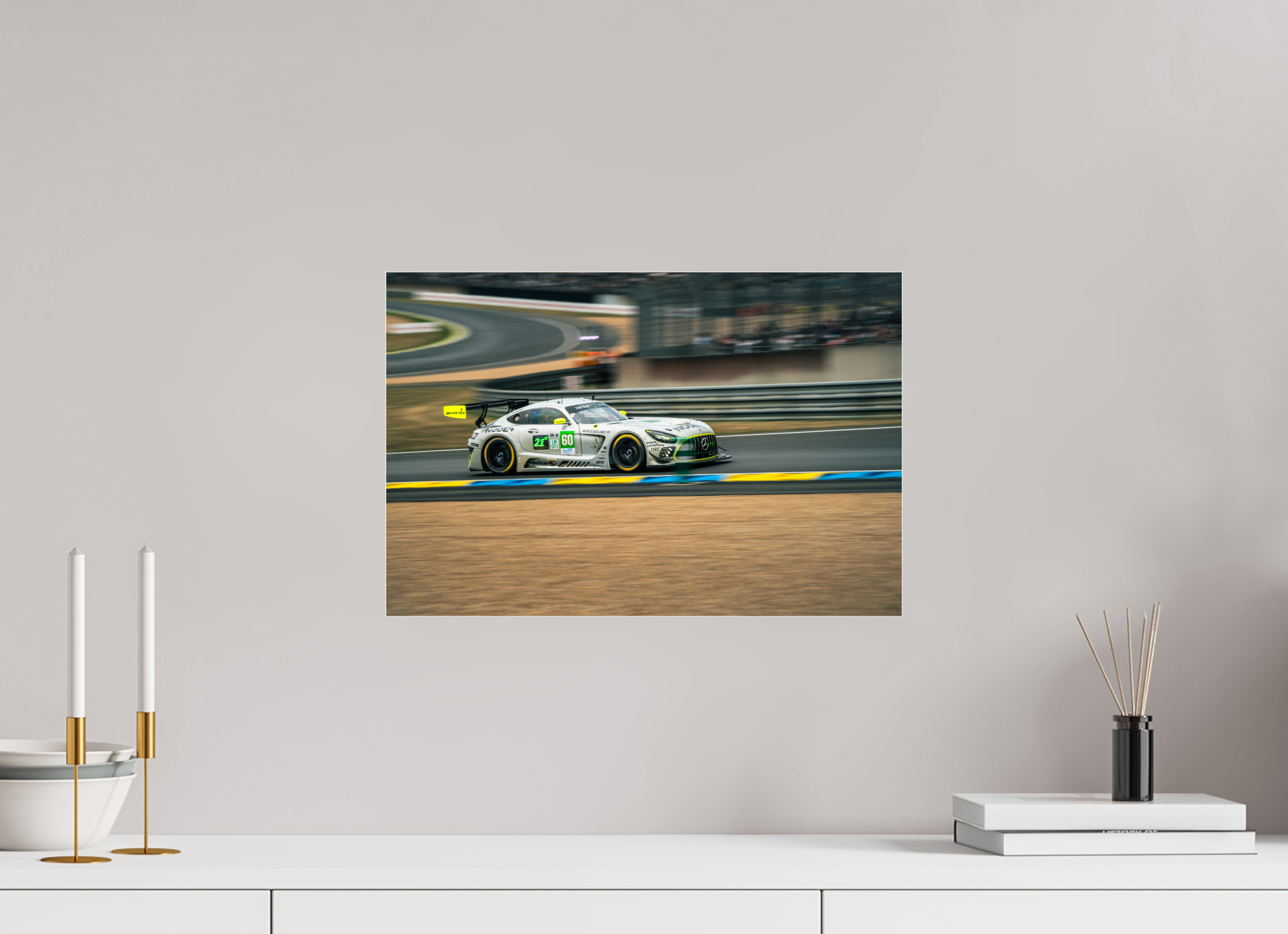 45 x 30 cm, Photo Print Under Acrylic Glass Photographie Murale - Mercedes GT3 N2