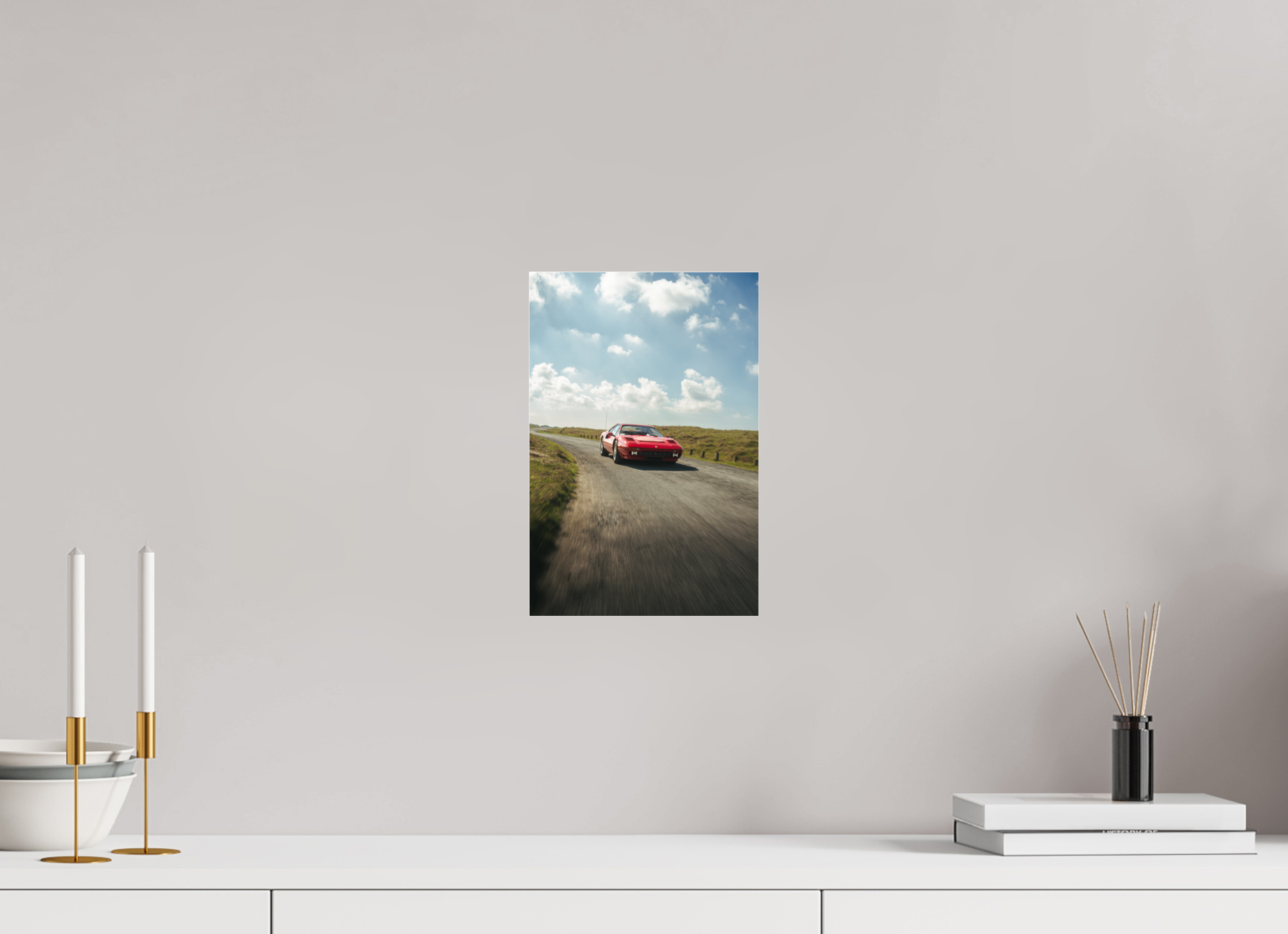 20 x 30 cm, Photo Print Under Acrylic Glass Photographie Murale - Ferrari 308 n1