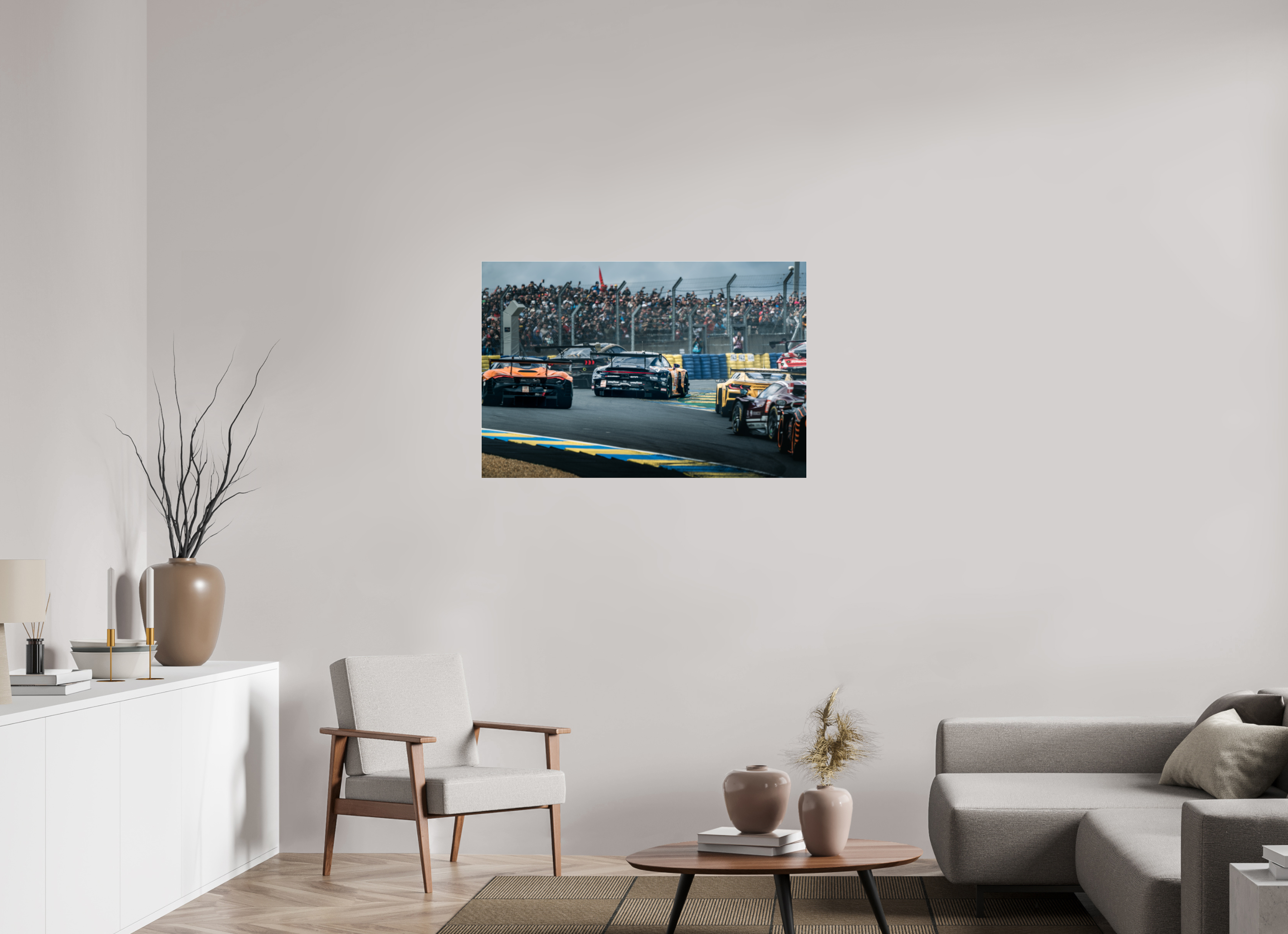 105 x 70 cm, Photo Print Under Acrylic Glass Photographie Murale - 24H Du Mans 2023