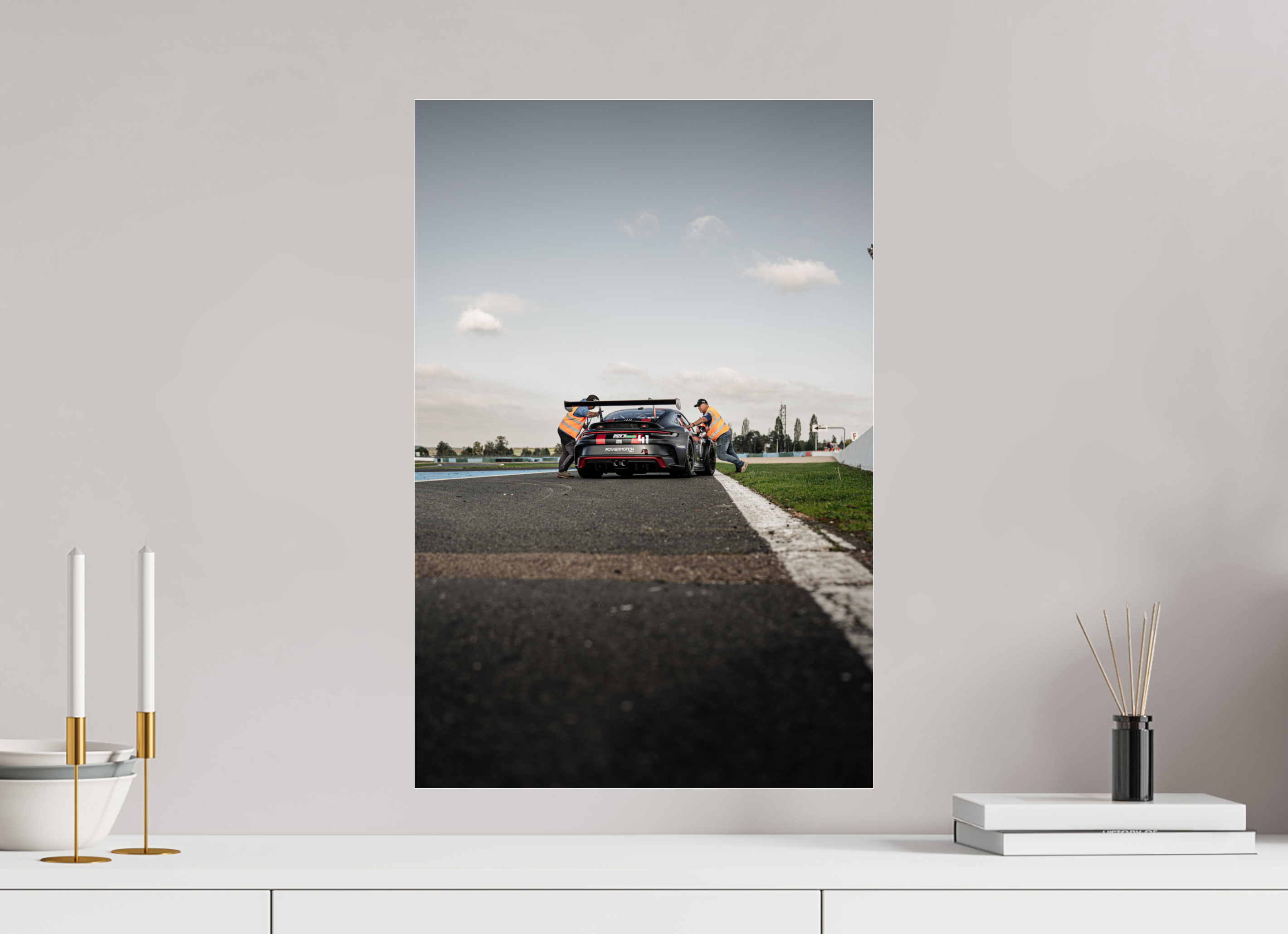 40 x 60 cm, Photo Print Under Acrylic Glass Photographie Murale - Porsche 992 GT3