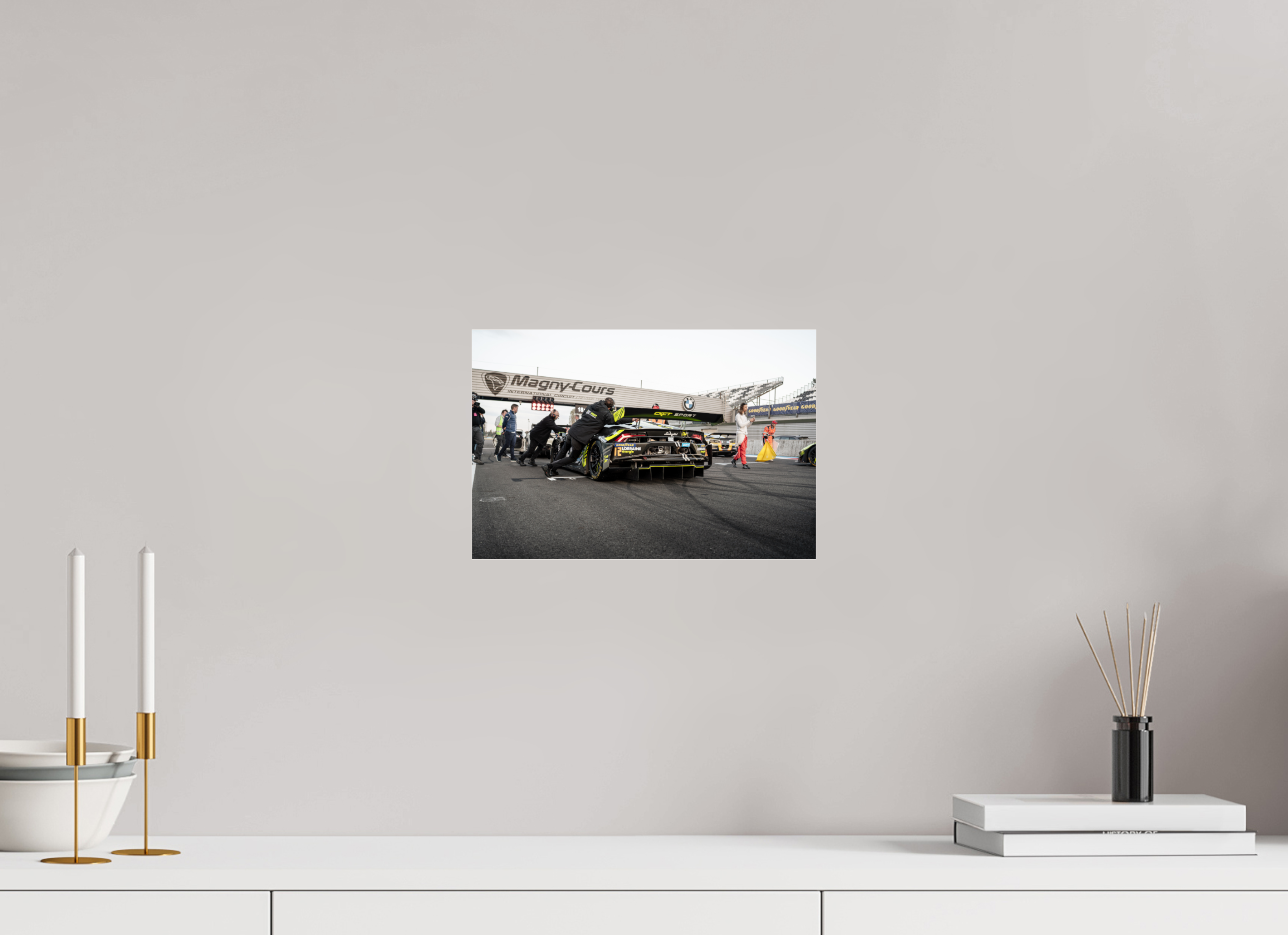 30 x 20 cm, Photo Print Under Acrylic Glass Photographie Murale - Lamborghini Huracan GT3 Evo