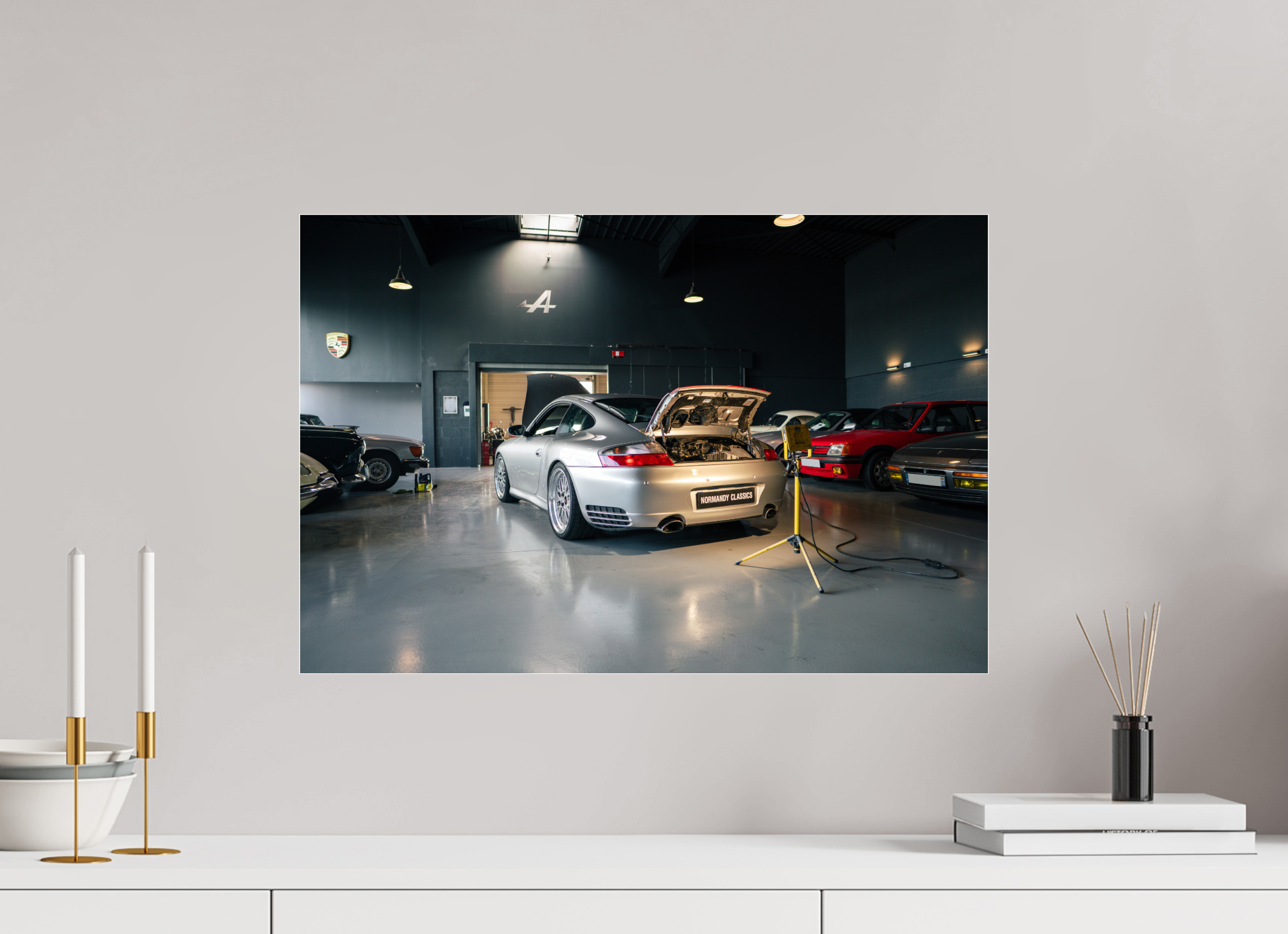 60 x 40 cm, Photo Print Under Acrylic Glass Photographie Murale - Porsche 996 Carrera 4S