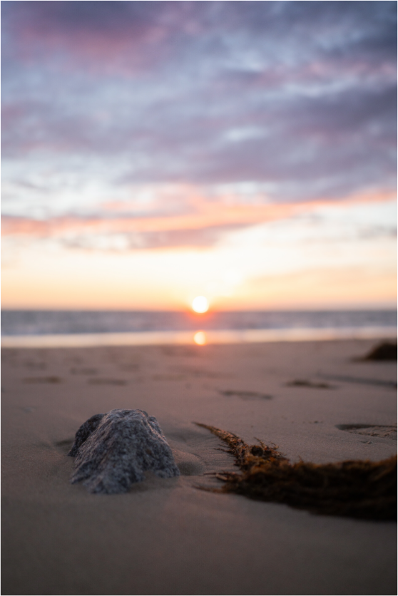 Main image Photographie Murale - Couché de soleil sur la mer