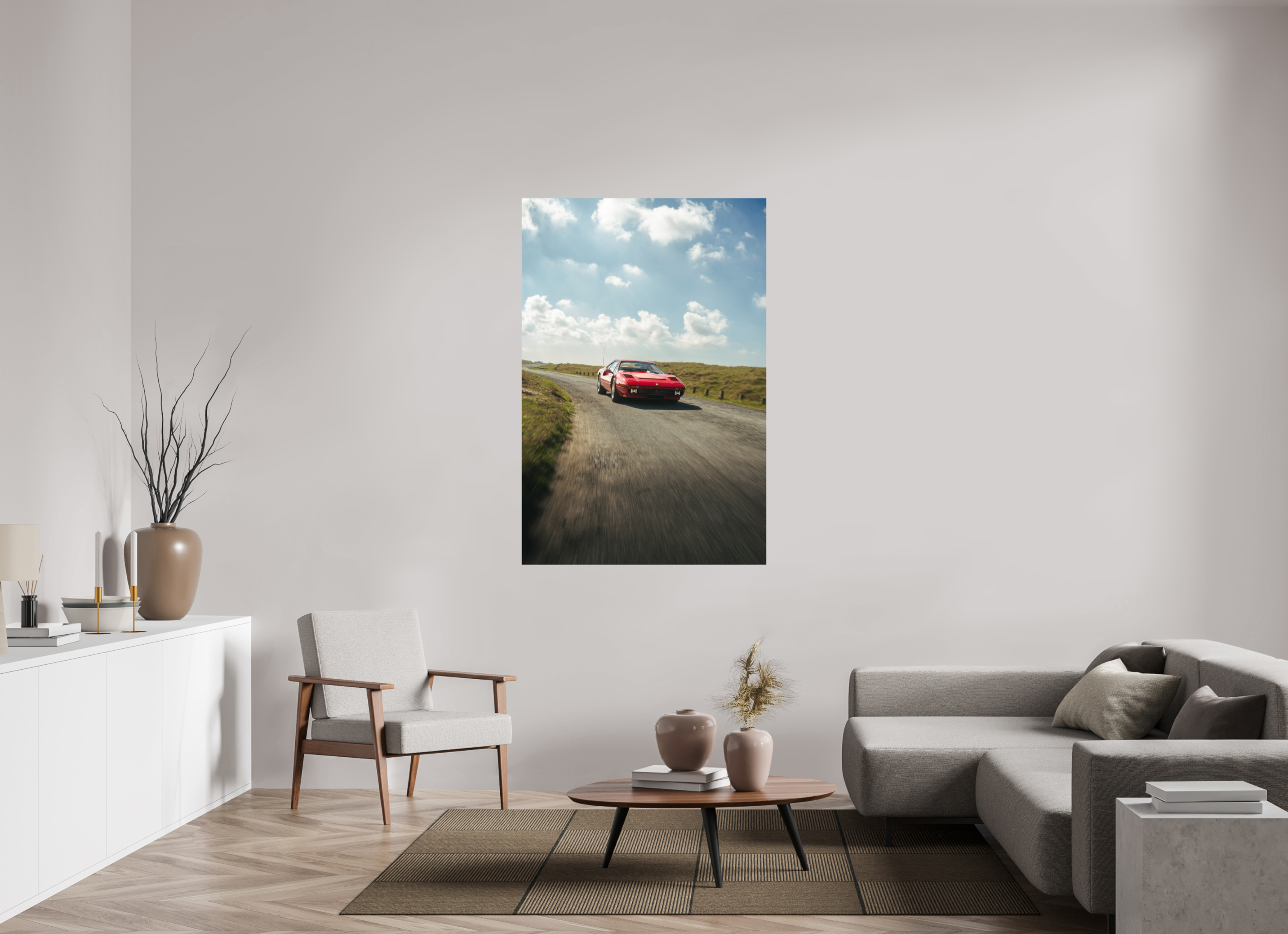 100 x 150 cm, Photo Print On Fuji Crystal DP II Photographie Murale - Ferrari 308 n1