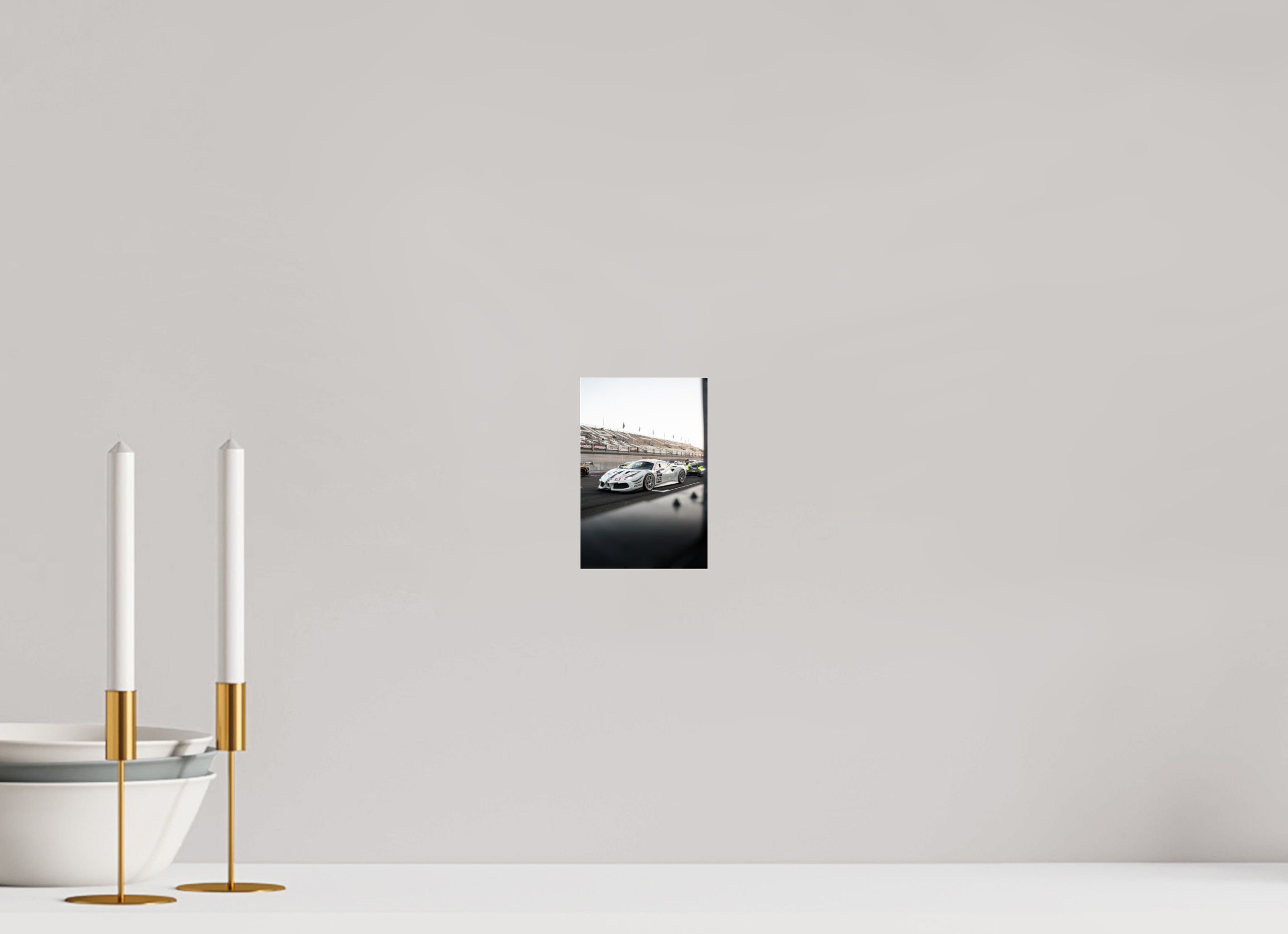 10 x 15 cm, Photo Print Under Acrylic Glass Photographir Murale - Ferrari 488 GT3