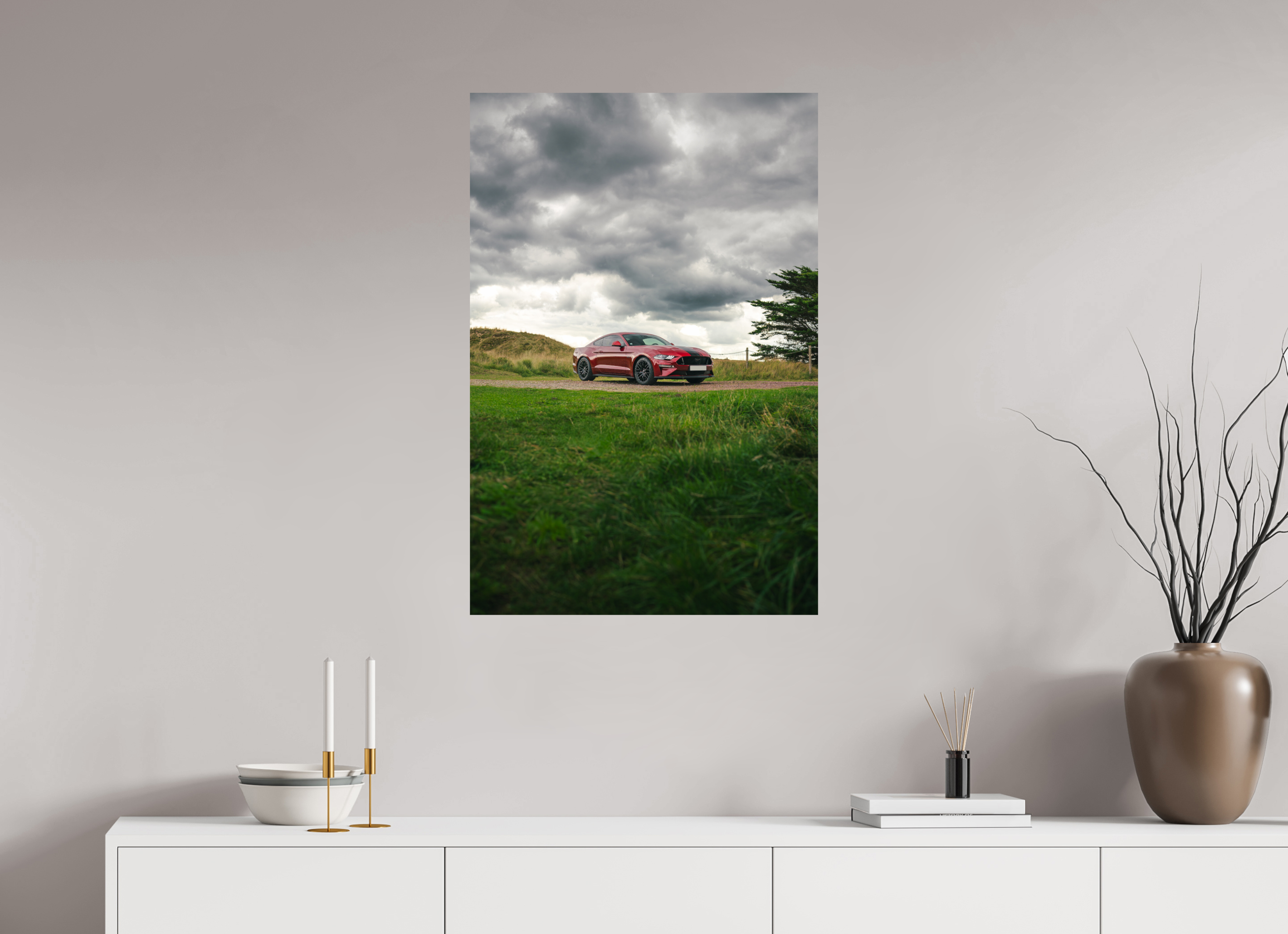 60 x 90 cm, Photo Print On Fuji Crystal DP II Photographie Murale - Mustang VI GT HatchBack n2