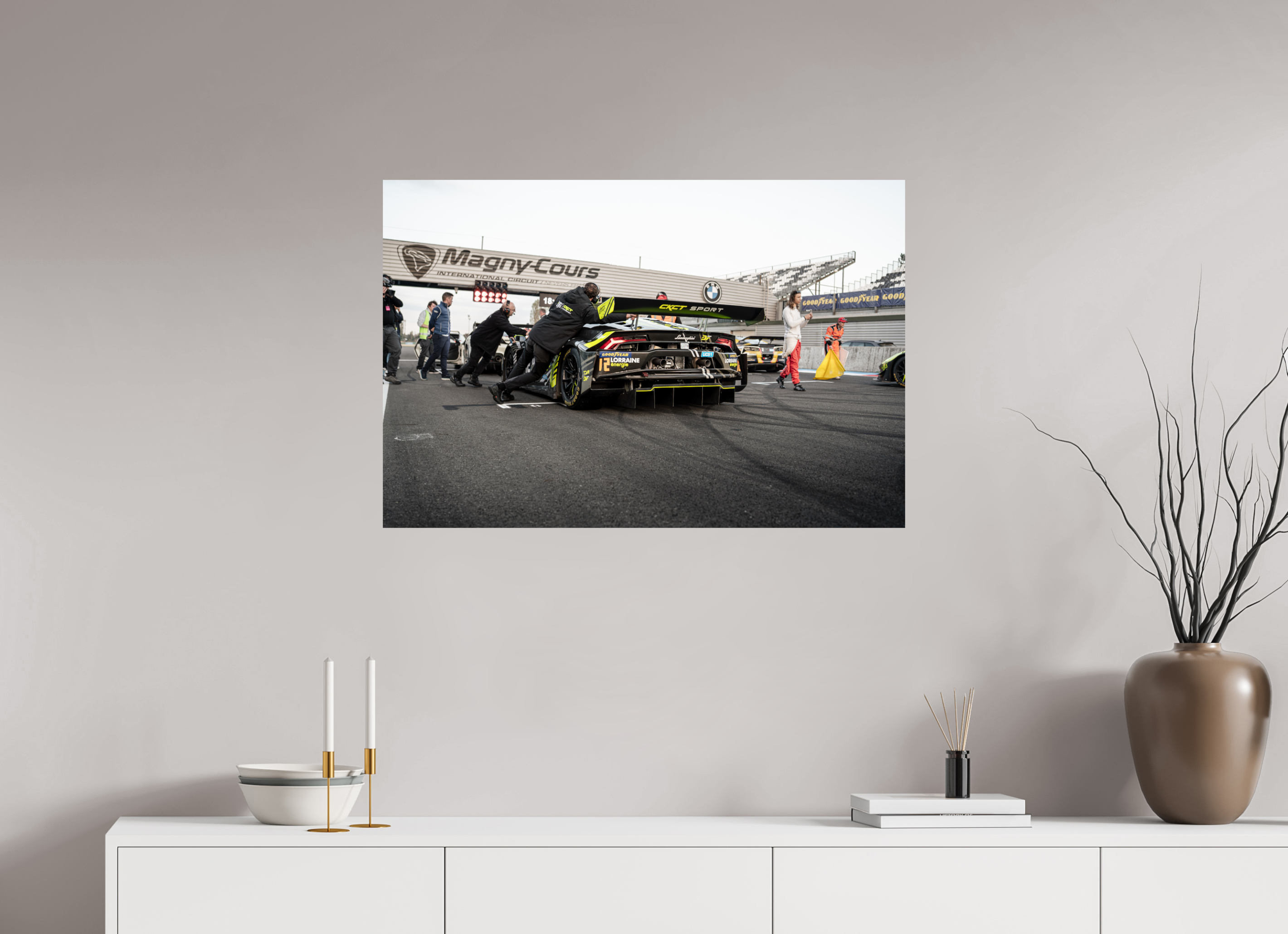 90 x 60 cm, Photo Print On Fuji Crystal DP II Photographie Murale - Lamborghini Huracan GT3 Evo