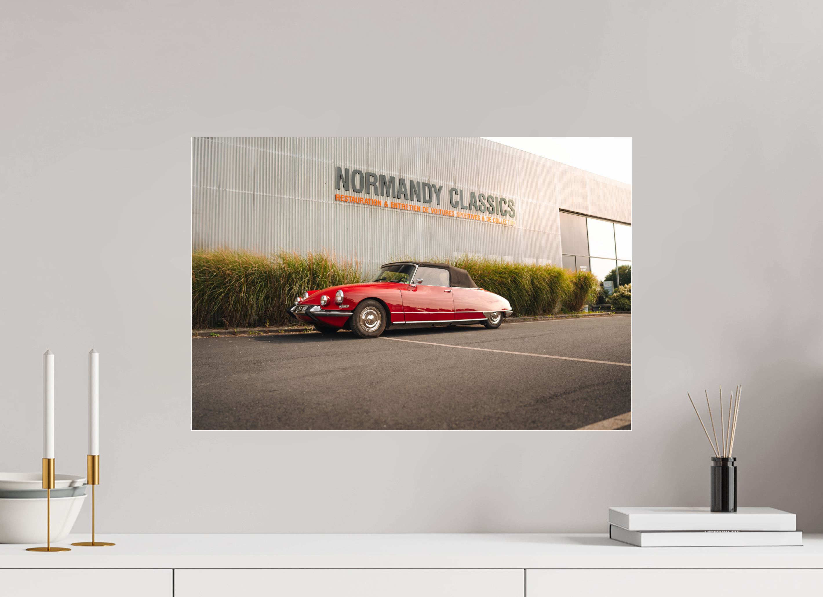 60 x 40 cm, Photo Print Under Acrylic Glass Photographie Murale - DS 21 Cabriolet