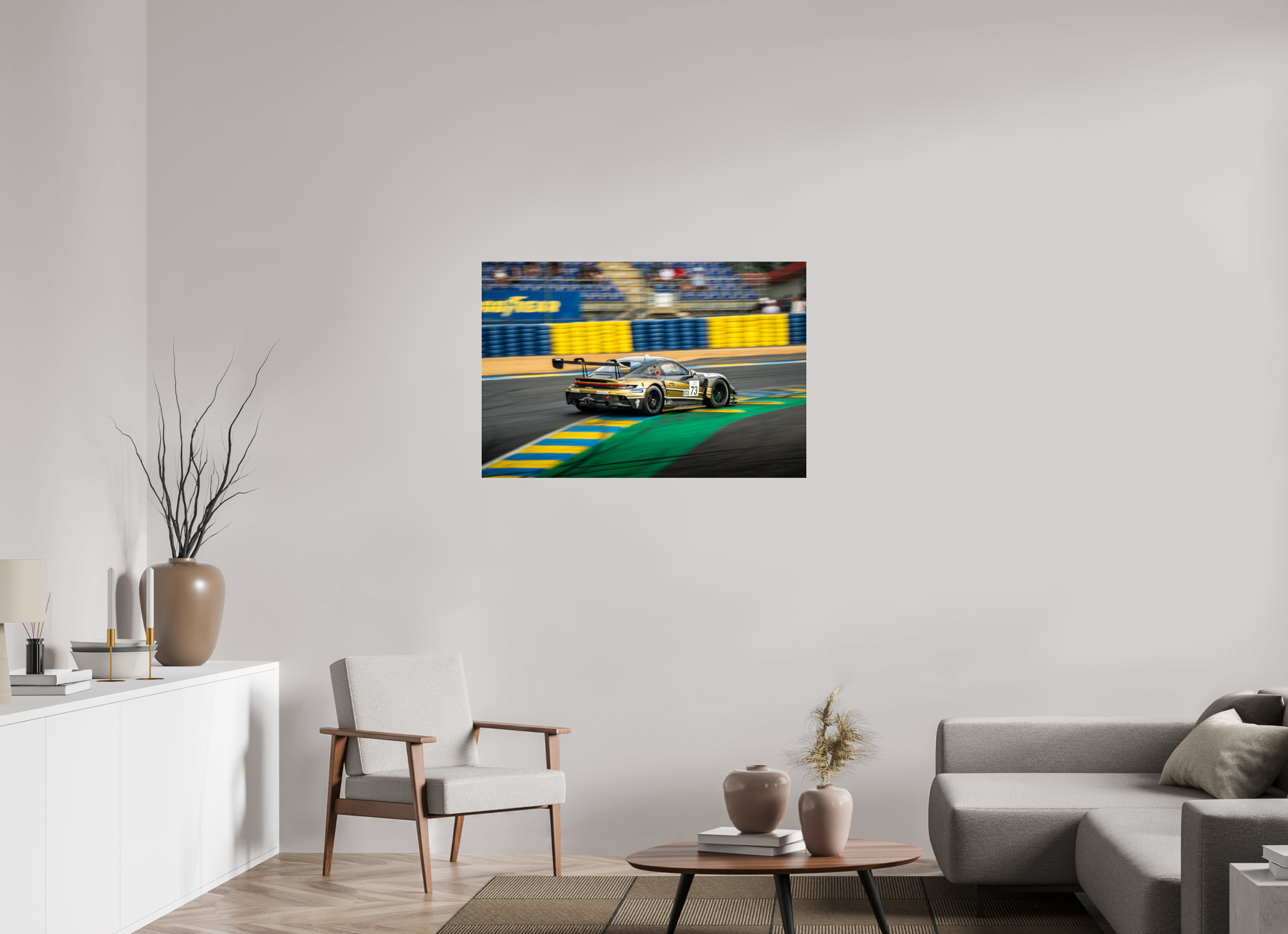 105 x 70 cm, Photo Print Under Acrylic Glass Photographie Murale - Porsche GT3