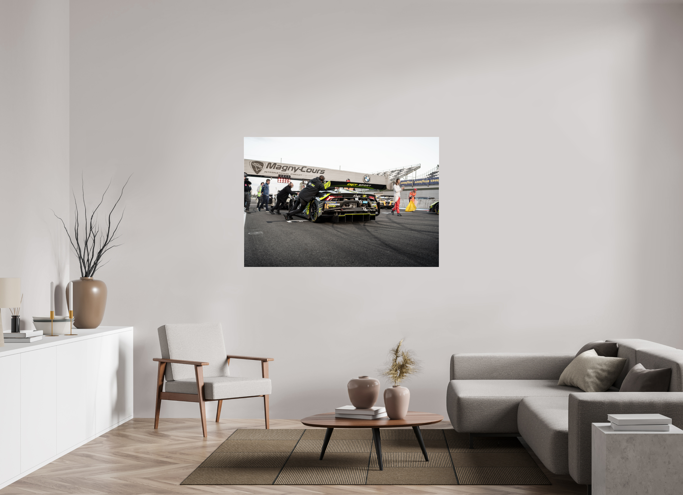 150 x 100 cm, Photo Print Under Acrylic Glass Photographie Murale - Lamborghini Huracan GT3 Evo