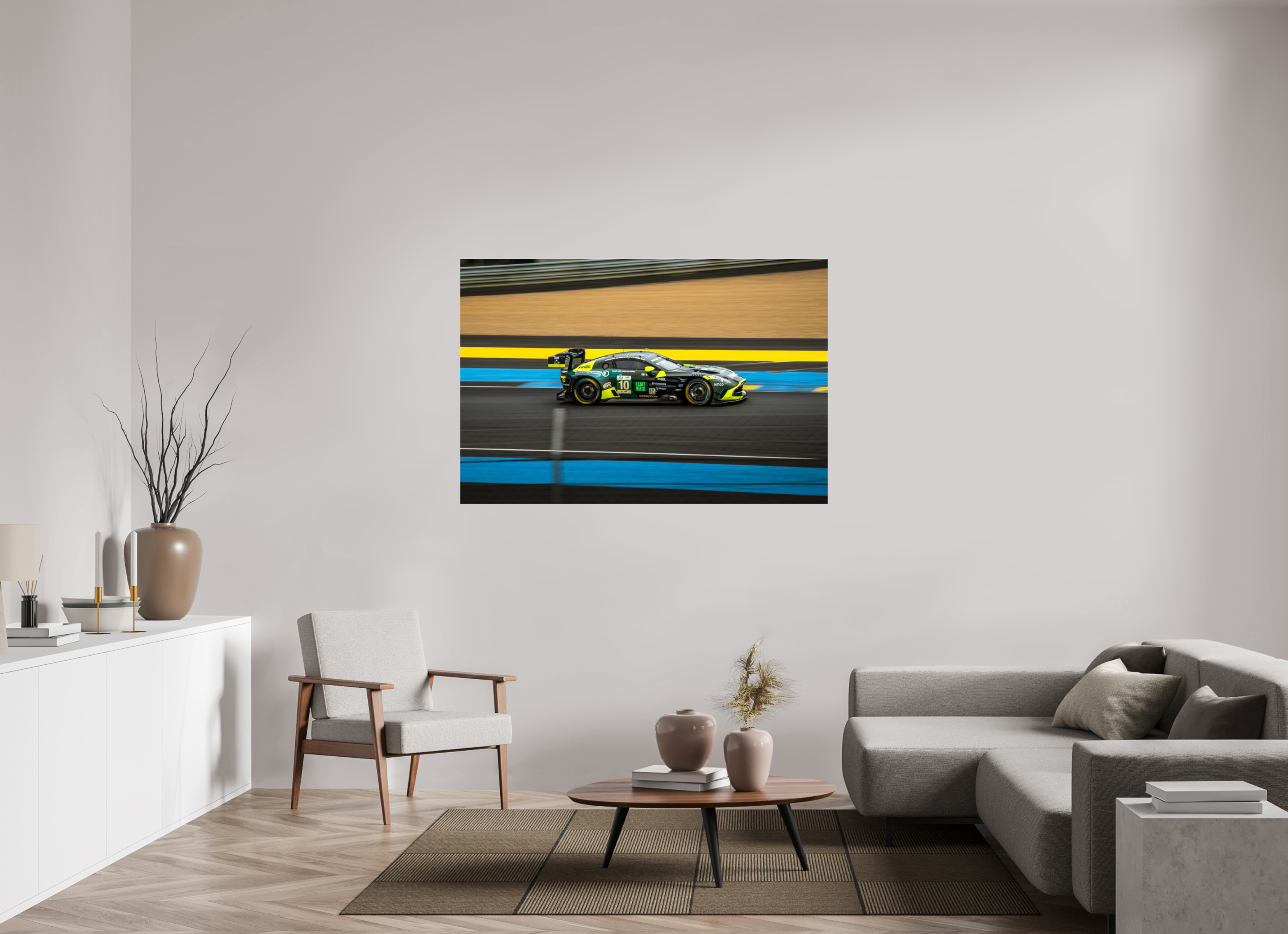 150 x 100 cm, Photo Print Under Acrylic Glass Photographie Murale - Astone Martin Vantage GT3