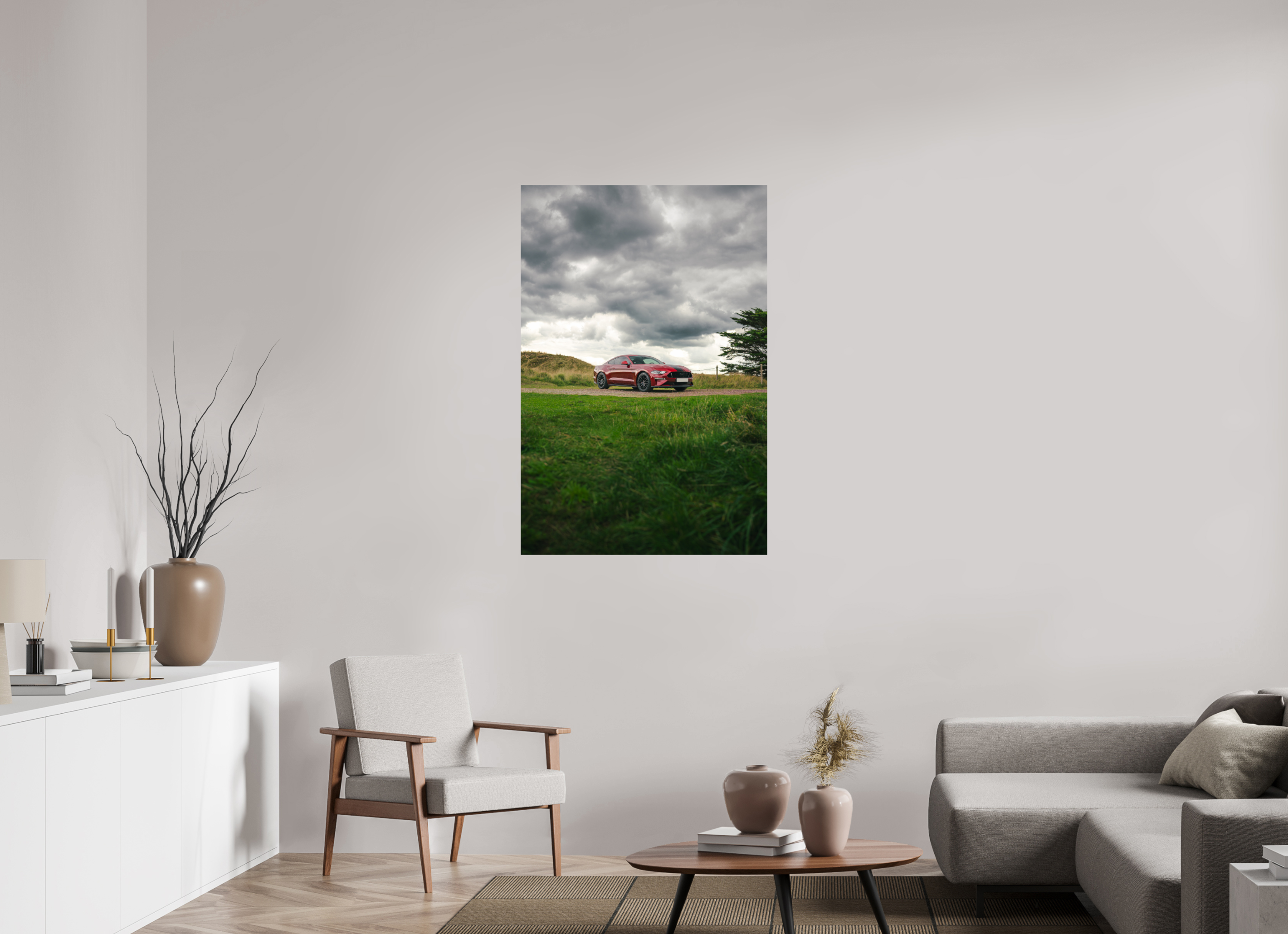 80 x 120 cm, Photo Print On Fuji Crystal DP II Photographie Murale - Mustang VI GT HatchBack n2