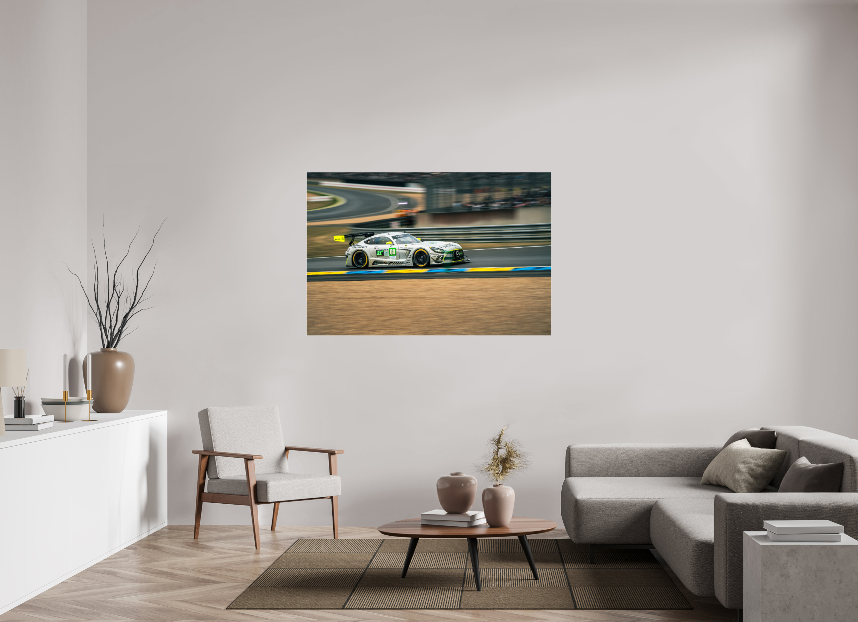 150 x 100 cm, Photo Print Under Acrylic Glass Photographie Murale - Mercedes GT3 N2