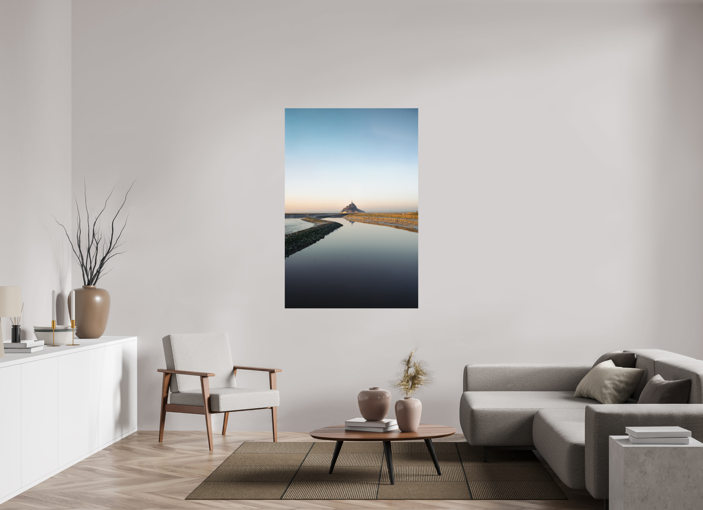 100 x 150 cm, Photo Print On Fuji Crystal DP II Photographie Murale - Mont Saint Michel