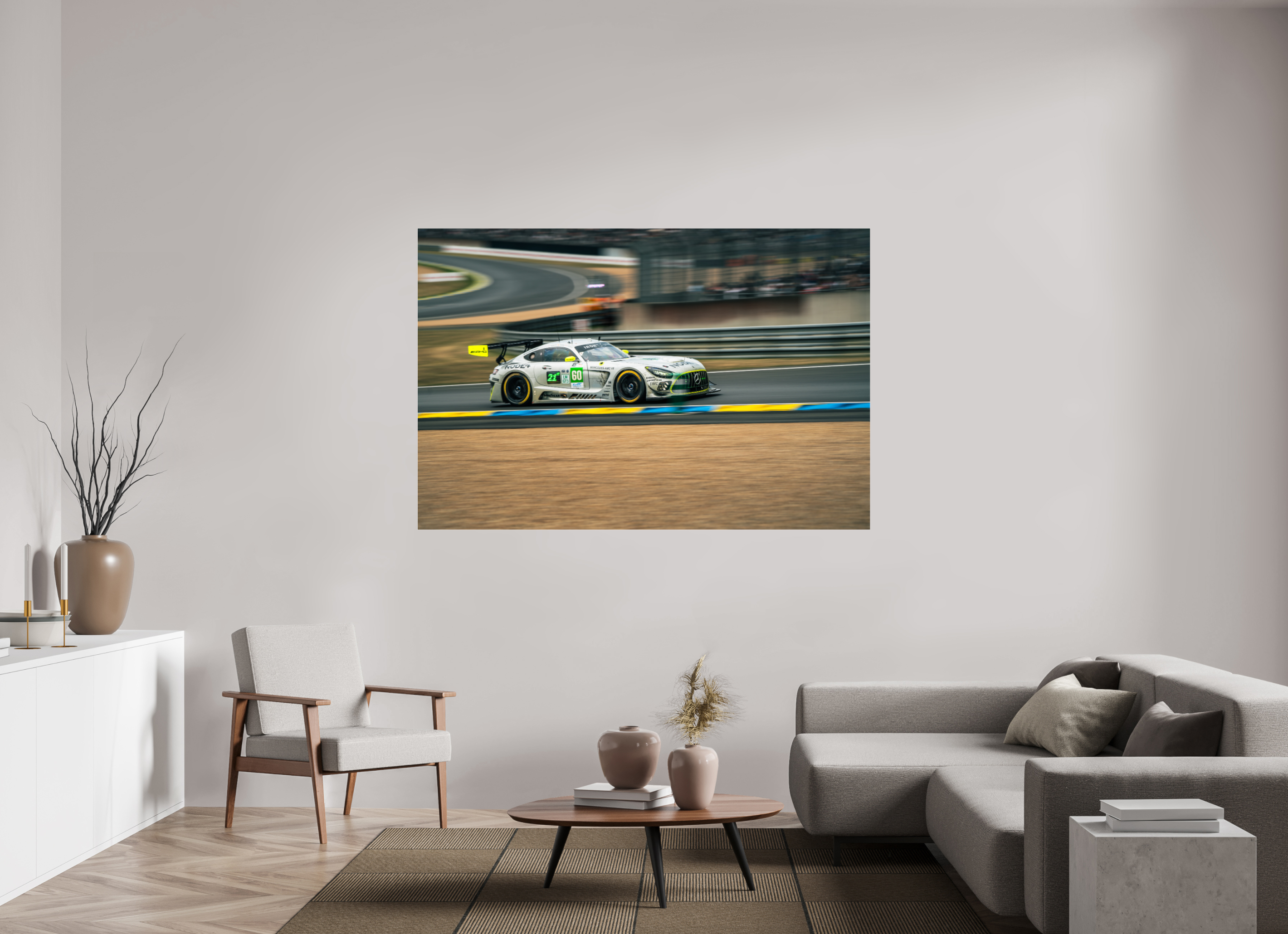 180 x 120 cm, Photo Print Under Acrylic Glass Photographie Murale - Mercedes GT3 N2