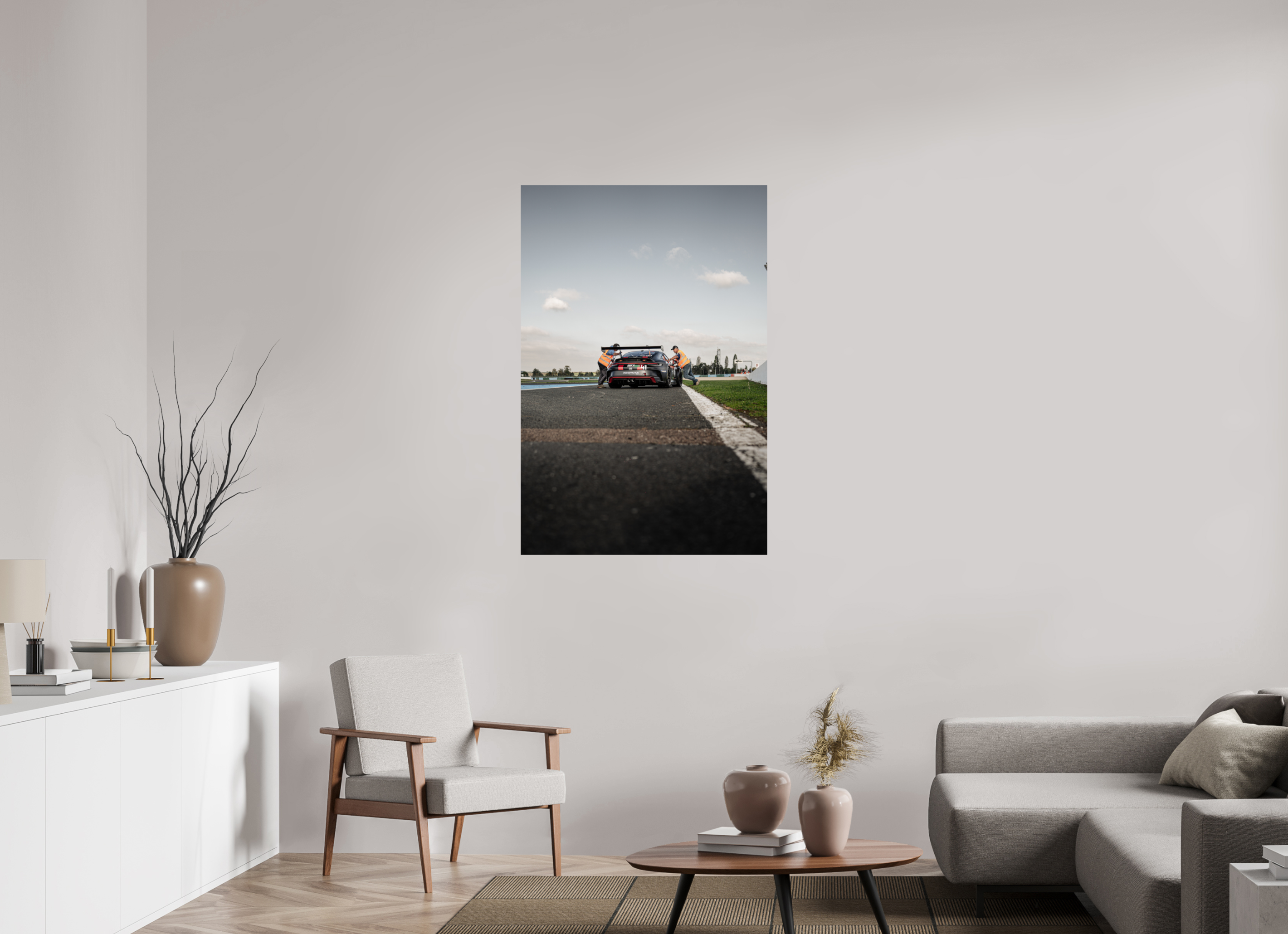 80 x 120 cm, Photo Print On Fuji Crystal DP II Photographie Murale - Porsche 992 GT3