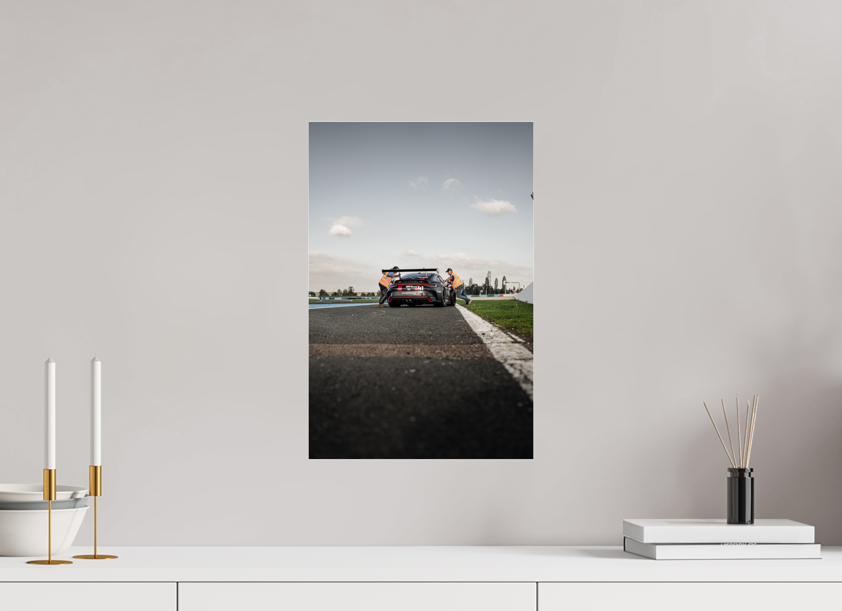 30 x 45 cm, Photo Print Under Acrylic Glass Photographie Murale - Porsche 992 GT3
