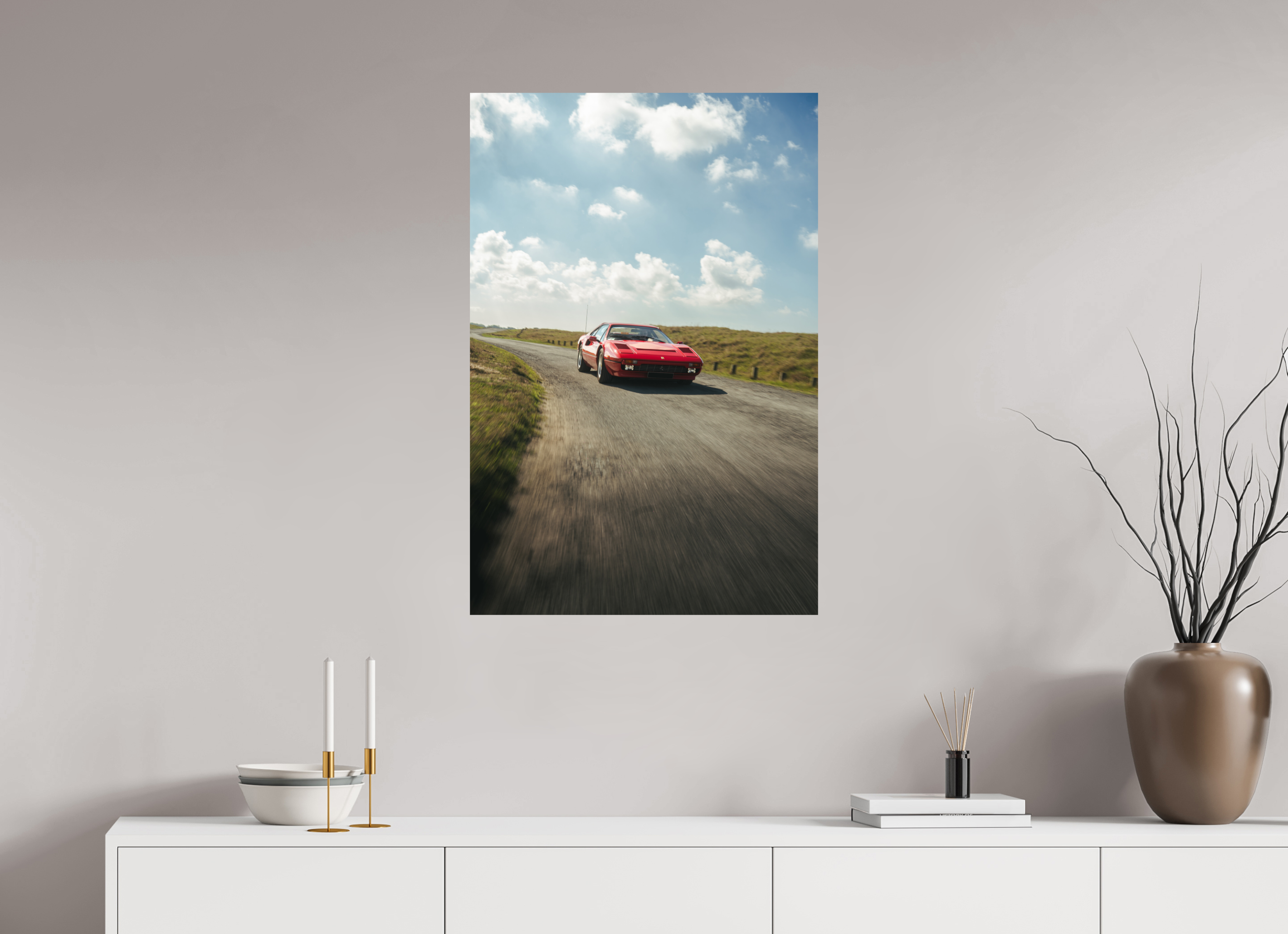 60 x 90 cm, Photo Print On Fuji Crystal DP II Photographie Murale - Ferrari 308 n1