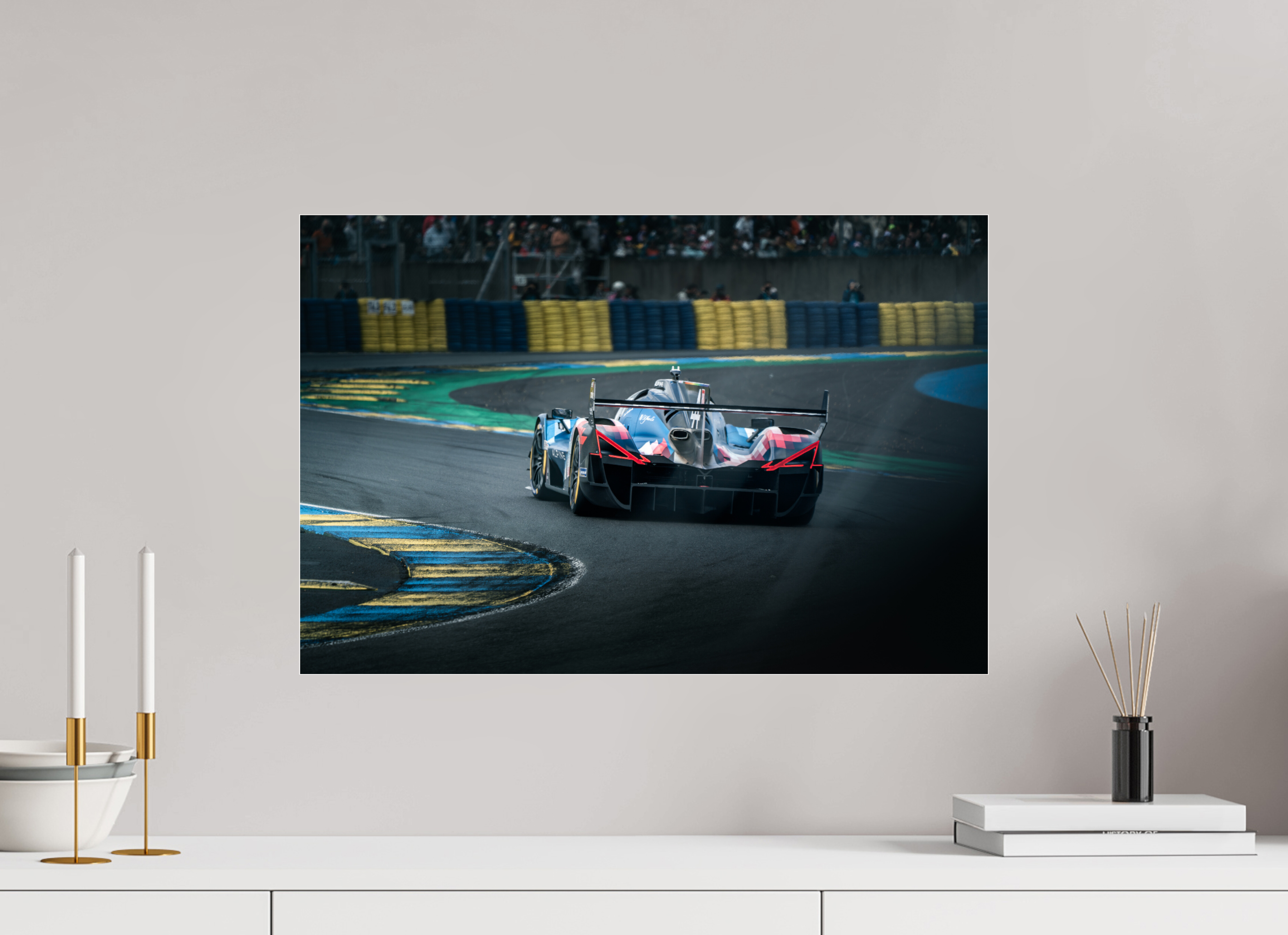 60 x 40 cm, Photo Print Under Acrylic Glass Photographie Murale - Alpine Hypercar A424