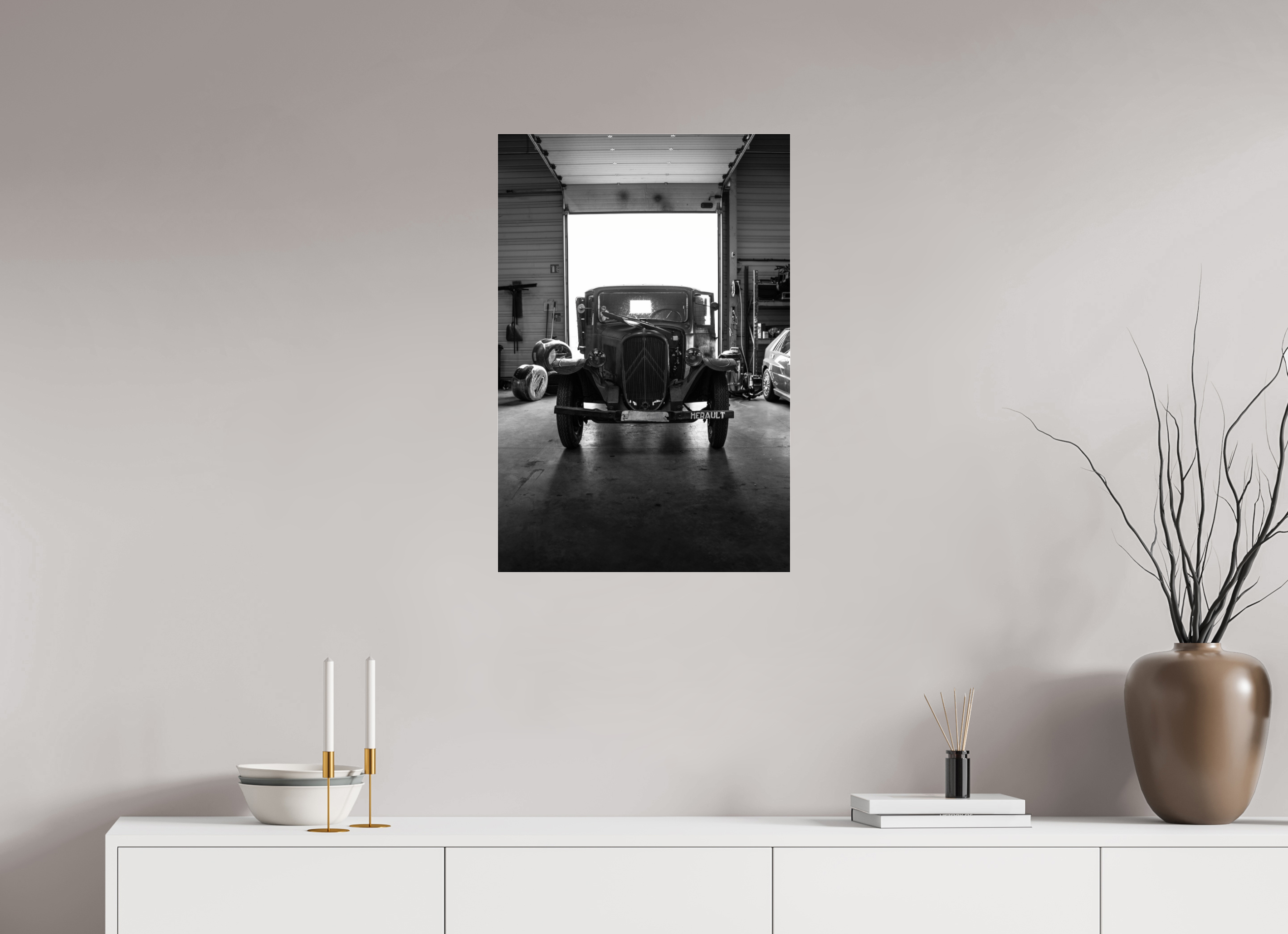 50 x 75 cm, Photo Print Under Acrylic Glass Photographie Murale - Citroën U23
