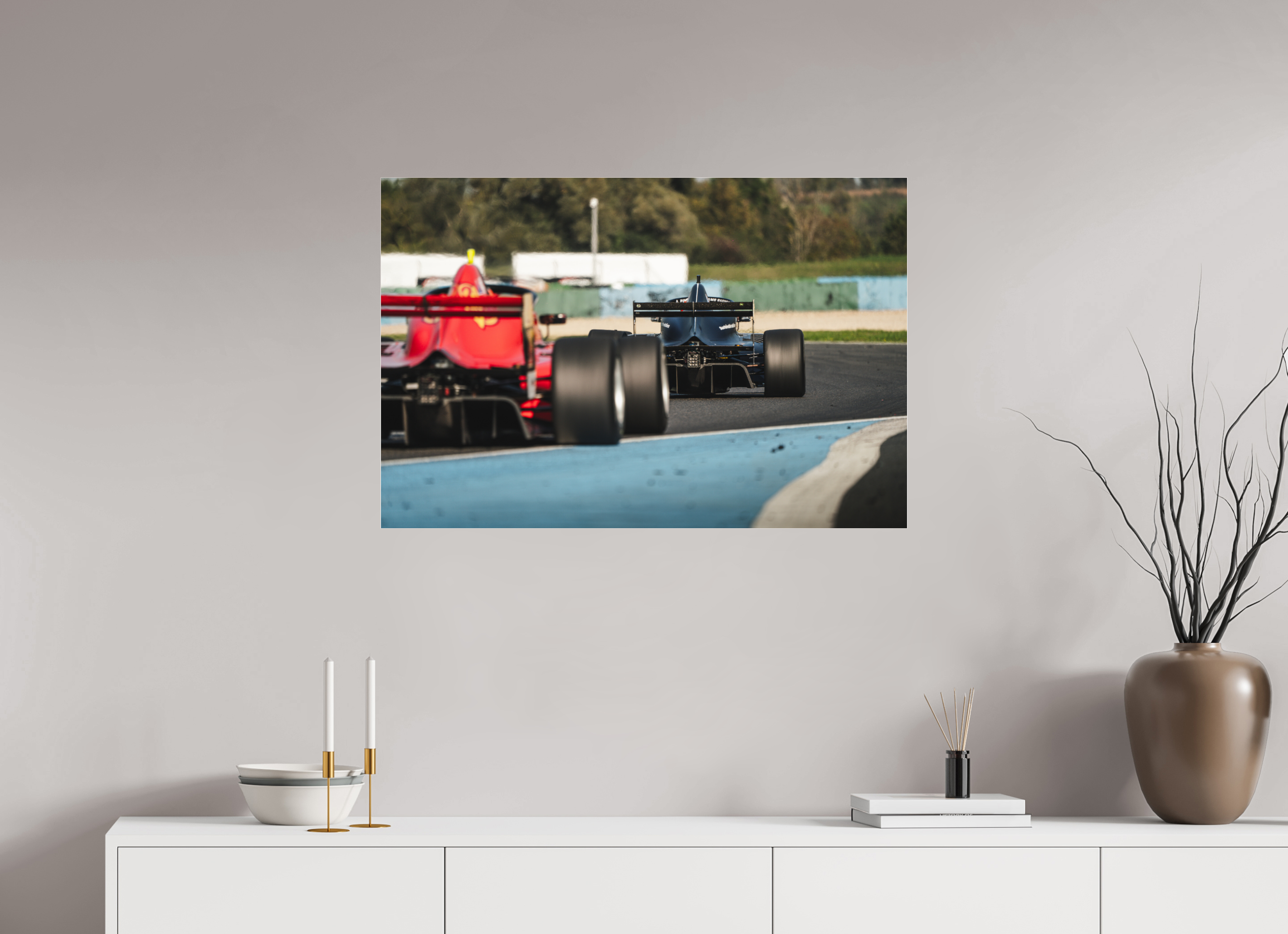 90 x 60 cm, Photo Print Under Acrylic Glass Photographie Murale - Course Formula
