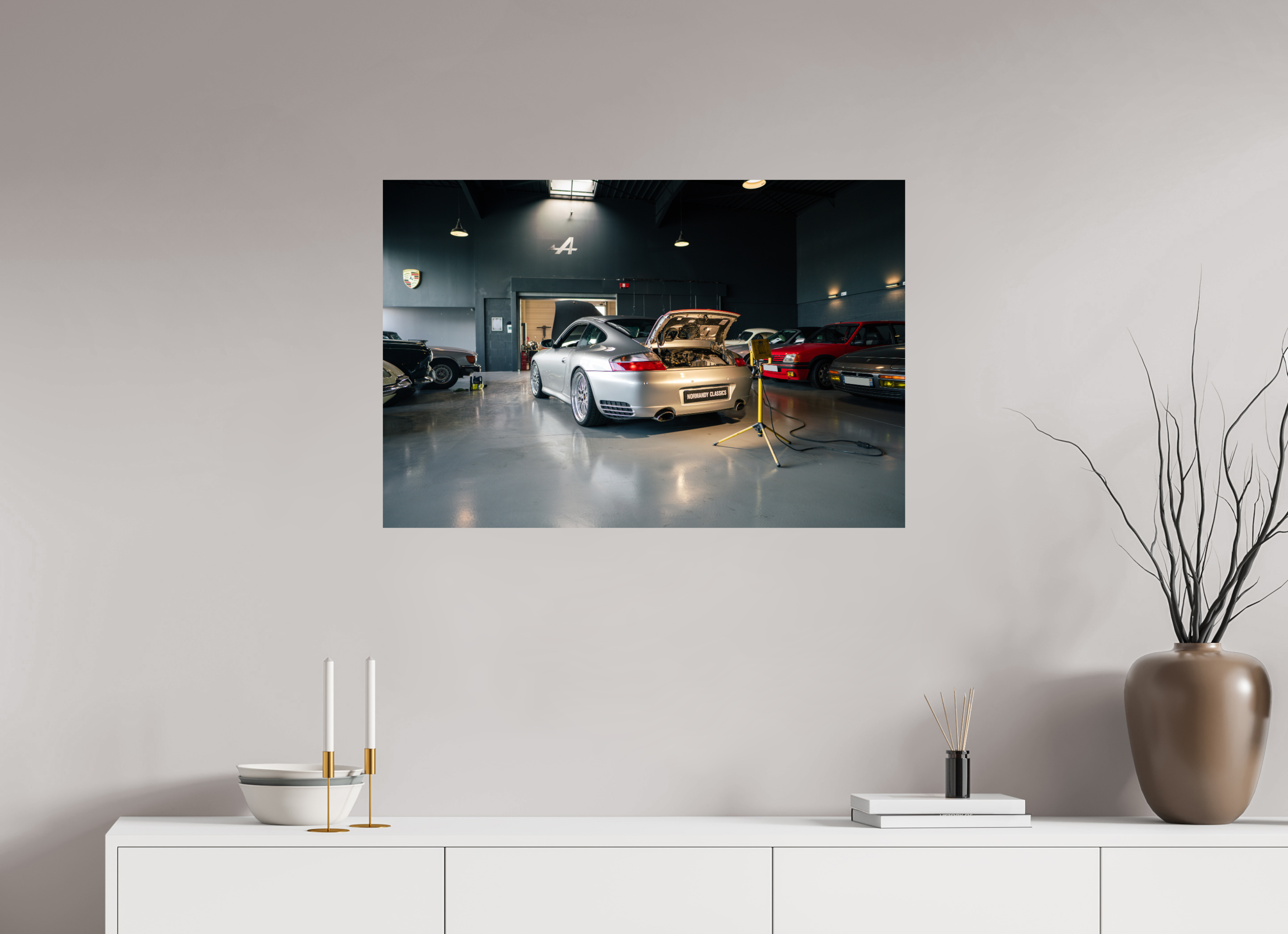 90 x 60 cm, Photo Print On Fuji Crystal DP II Photographie Murale - Porsche 996 Carrera 4S