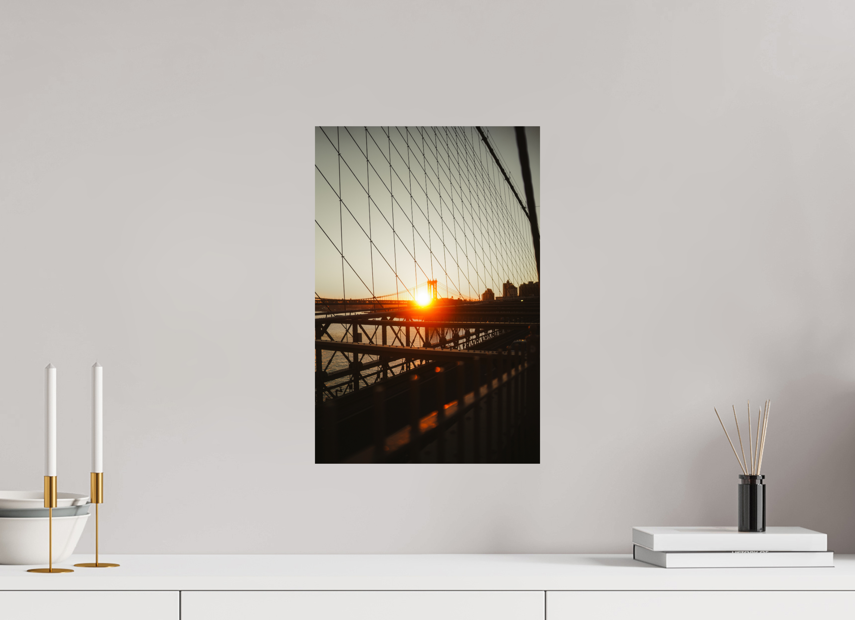 30 x 45 cm, Photo Print On Fuji Crystal DP II Photographie Murale - Pont de Brooklyn