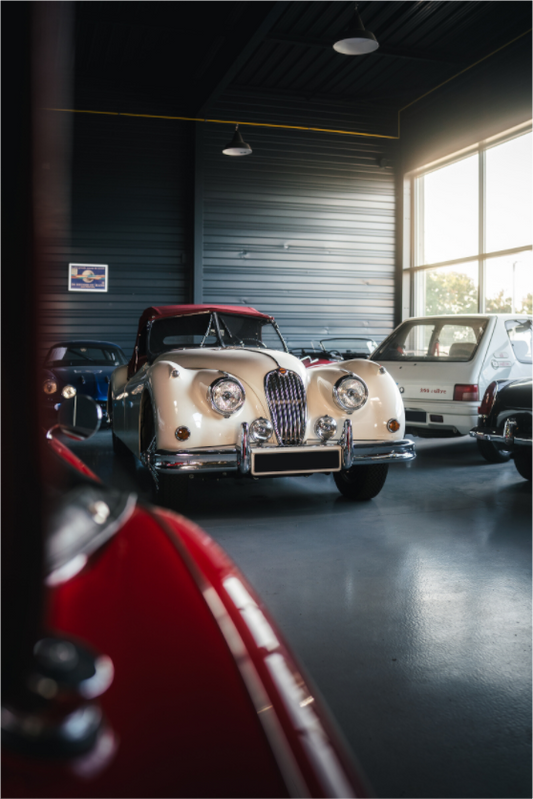 Jaguar XK120 – Légende britannique en décor authentique