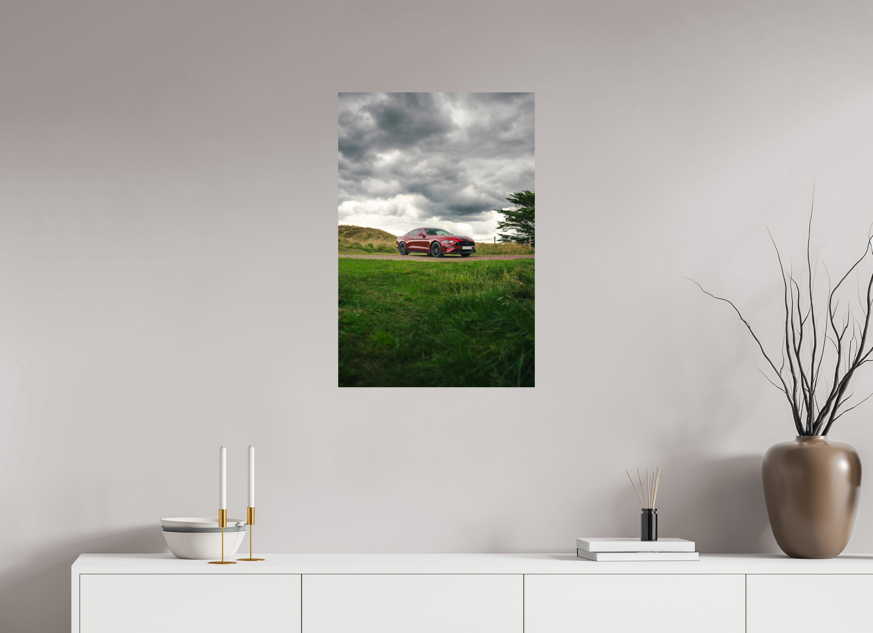 50 x 75 cm, Photo Print On Fuji Crystal DP II Photographie Murale - Mustang VI GT HatchBack n2