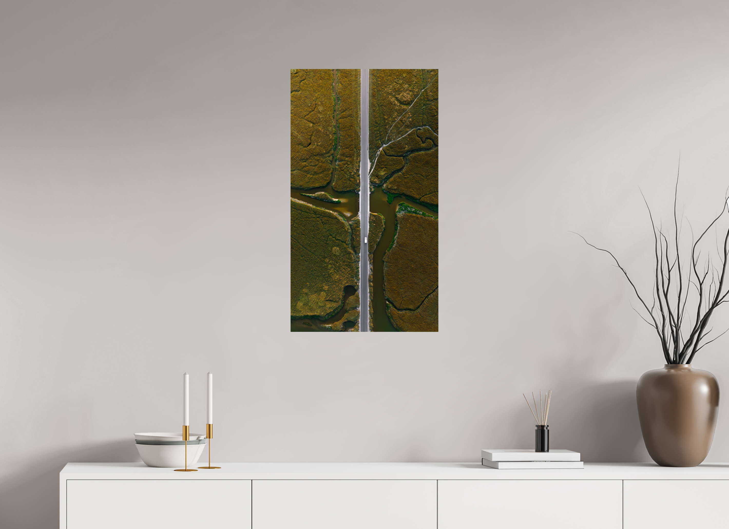 45 x 80 cm, Photo Print On Fuji Crystal DP II Photographie Murale - Les veines de la terre