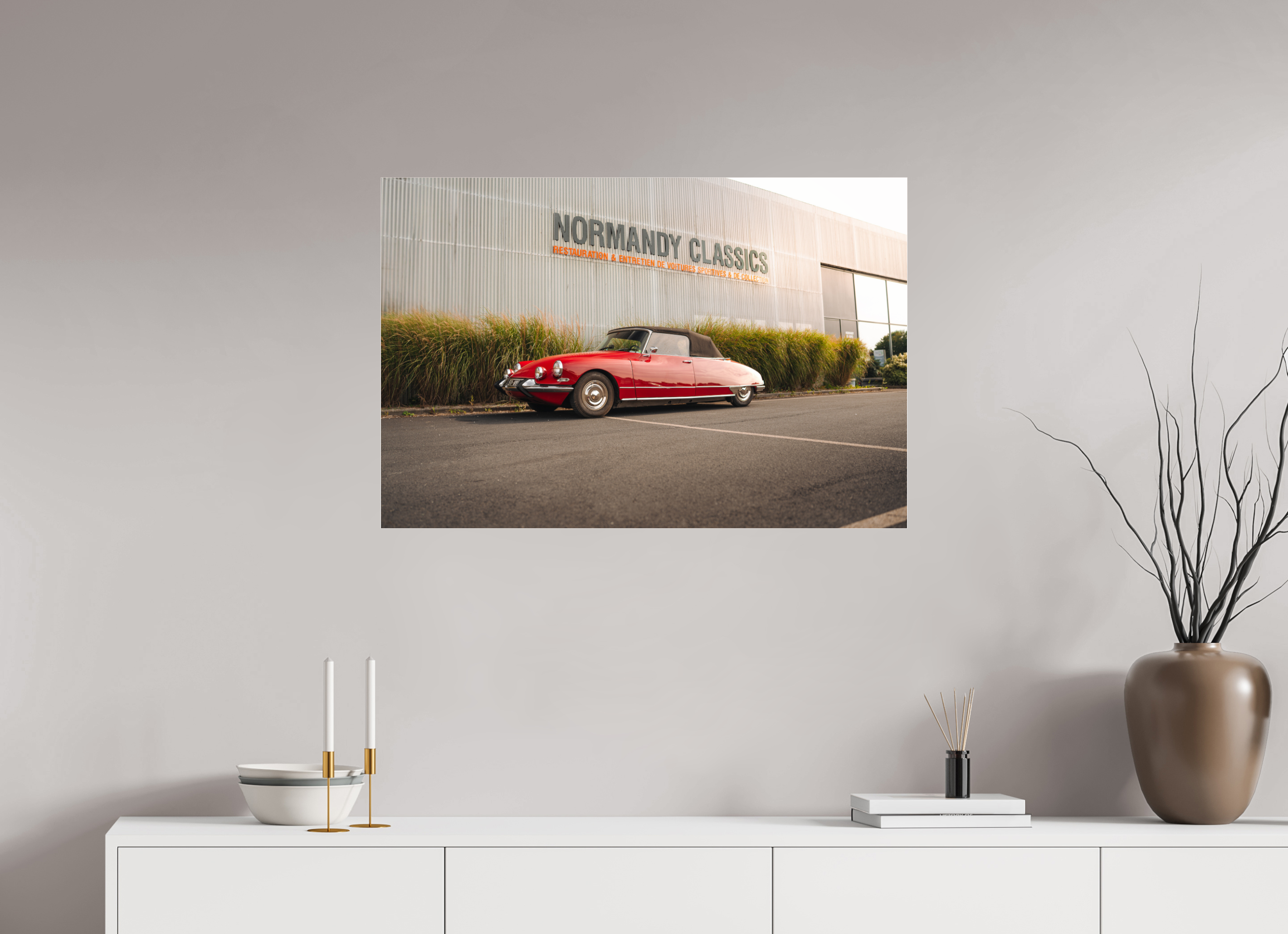 90 x 60 cm, Photo Print Under Acrylic Glass Photographie Murale - DS 21 Cabriolet