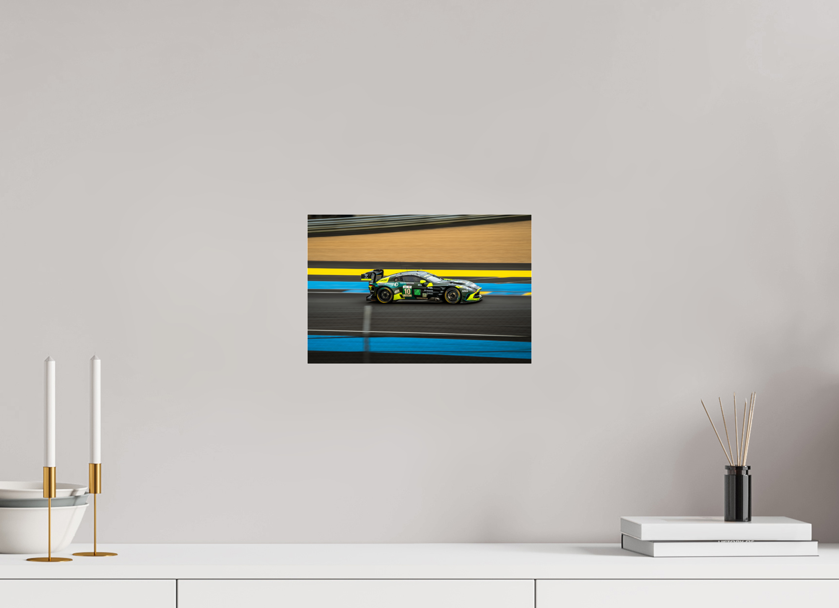 30 x 20 cm, Photo Print Under Acrylic Glass Photographie Murale - Astone Martin Vantage GT3