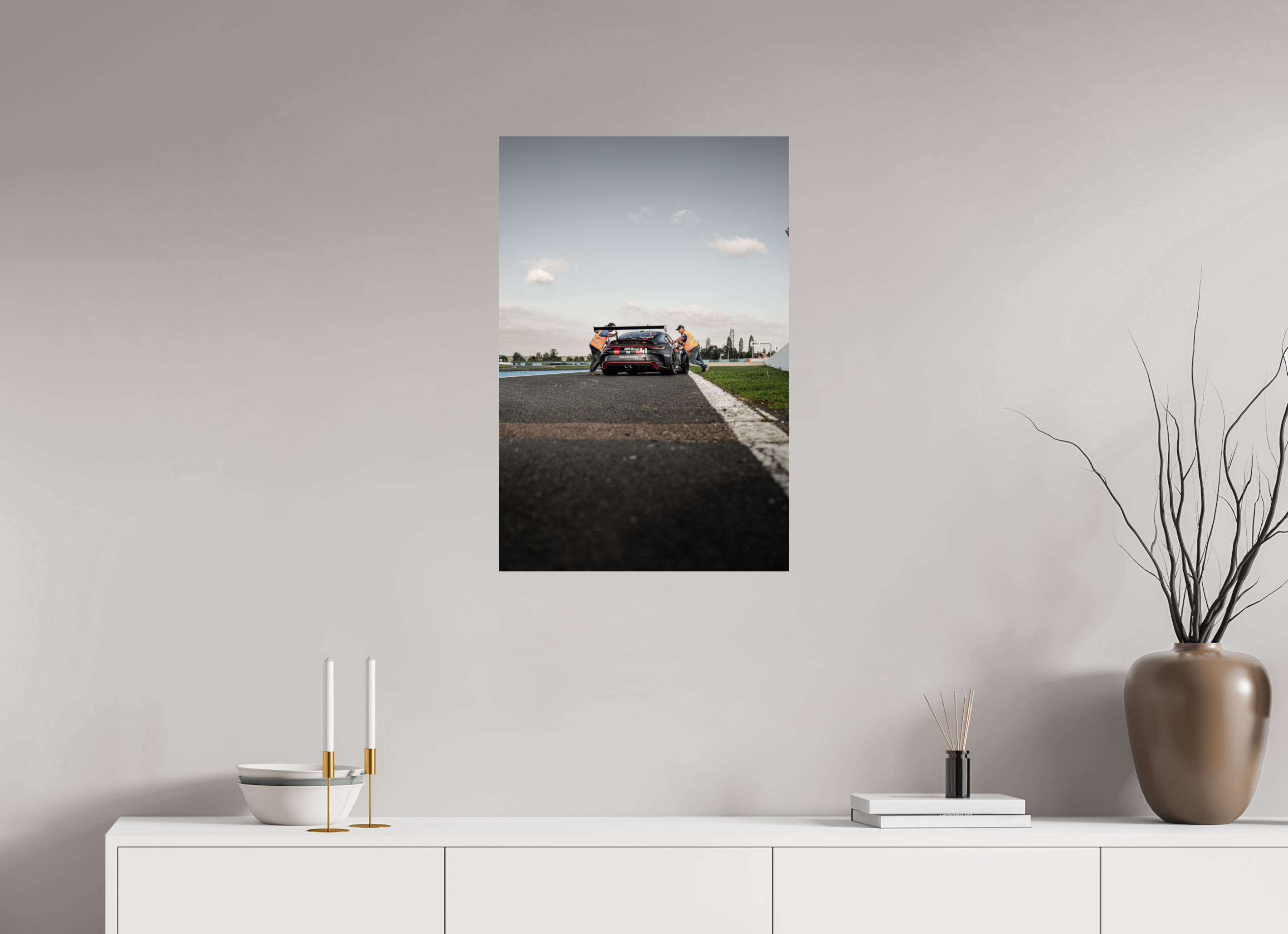 50 x 75 cm, Photo Print On Fuji Crystal DP II Photographie Murale - Porsche 992 GT3