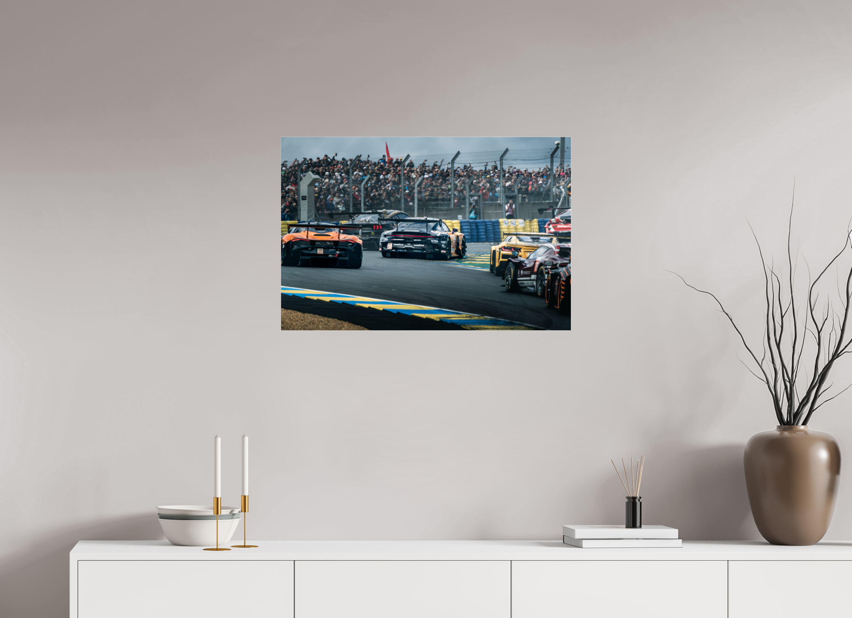 75 x 50 cm, Photo Print Under Acrylic Glass Photographie Murale - 24H Du Mans 2023