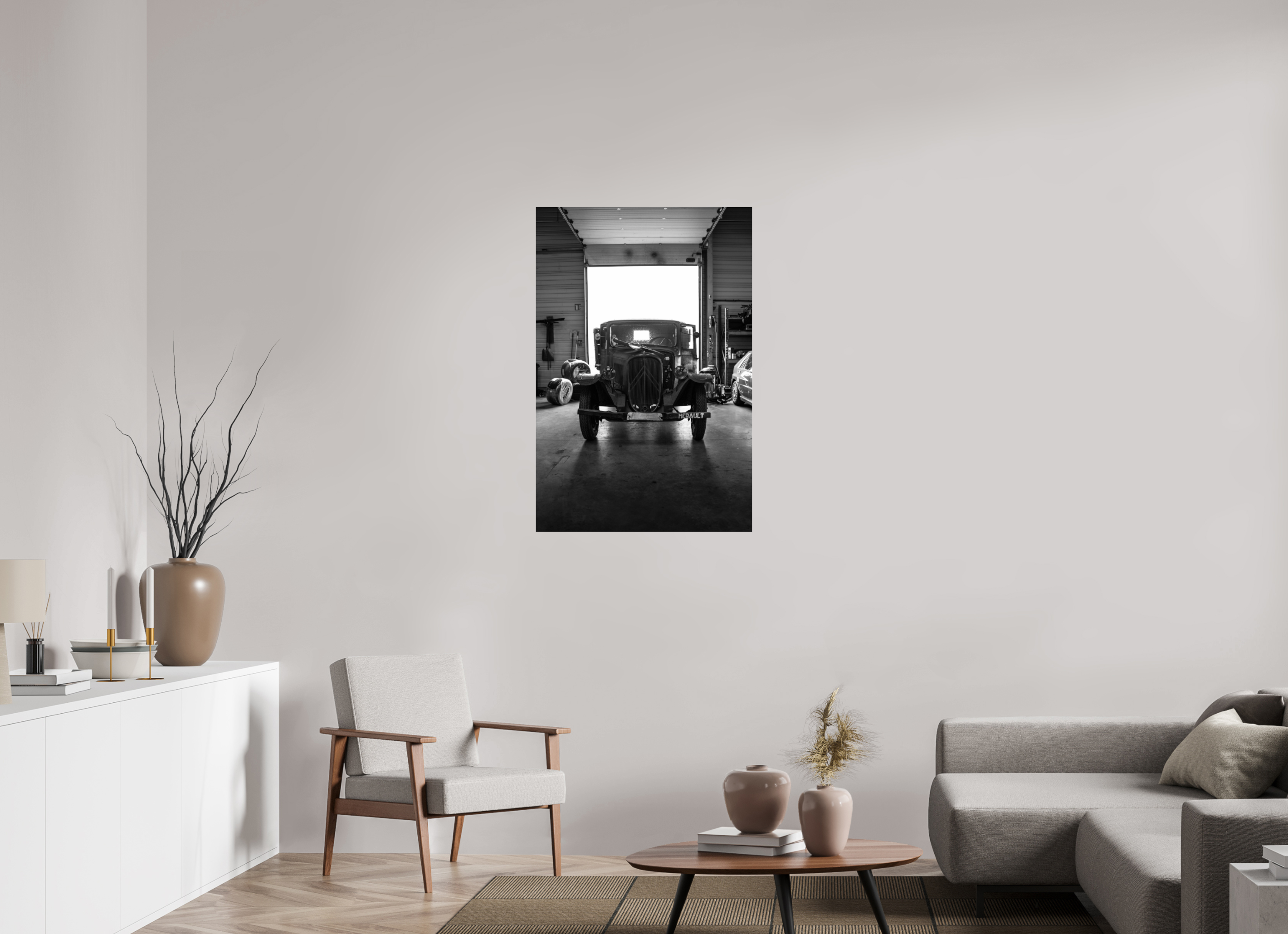 70 x 105 cm, Photo Print Under Acrylic Glass Photographie Murale - Citroën U23