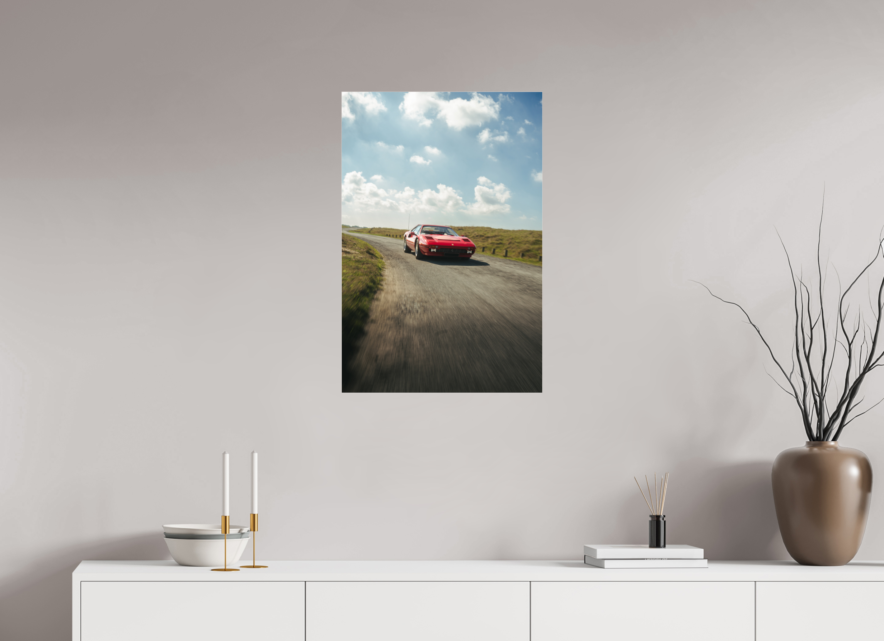50 x 75 cm, Photo Print Under Acrylic Glass Photographie Murale - Ferrari 308 n1